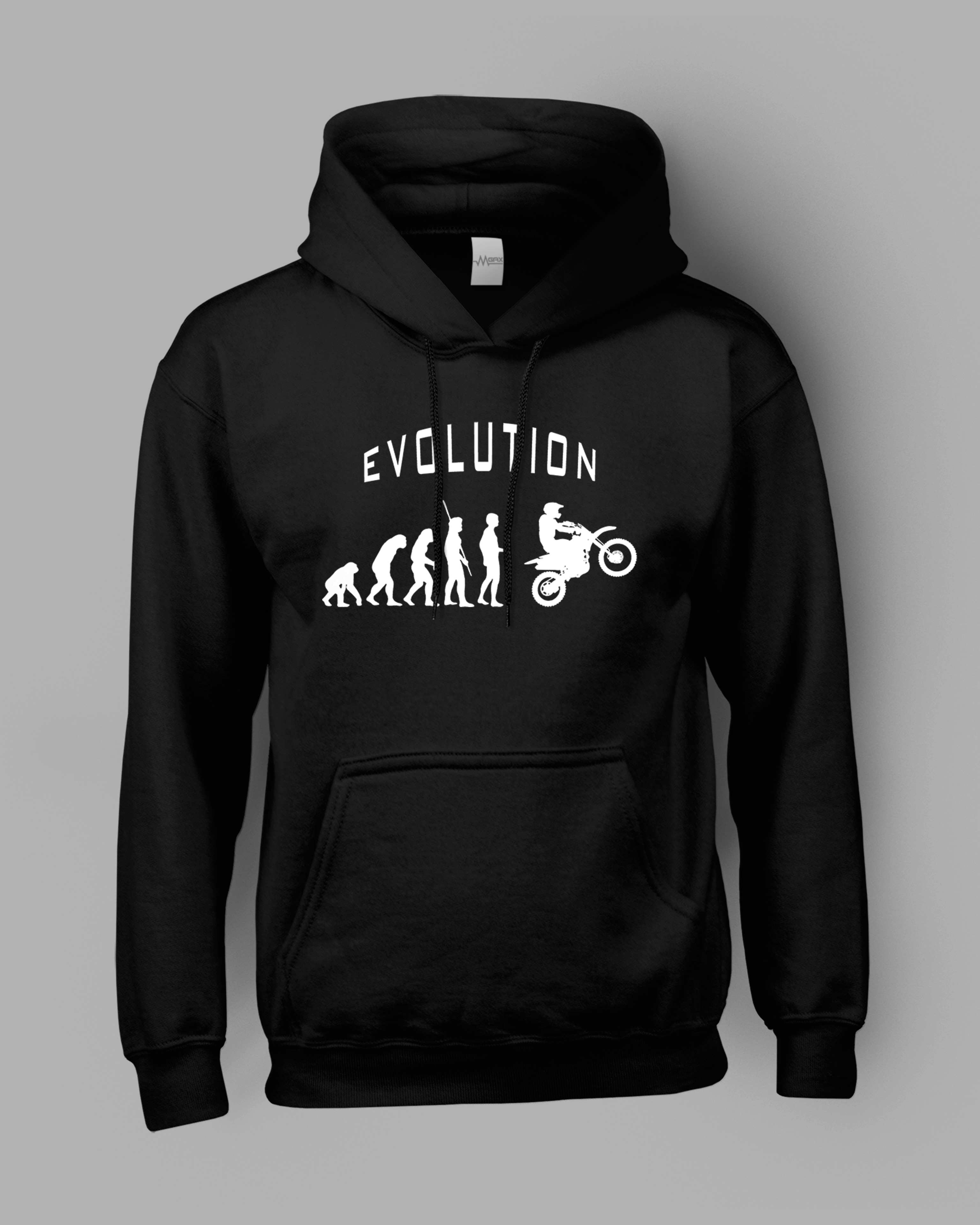 Evolution Cross Baskılı Kapüşonlu Sweatshirt