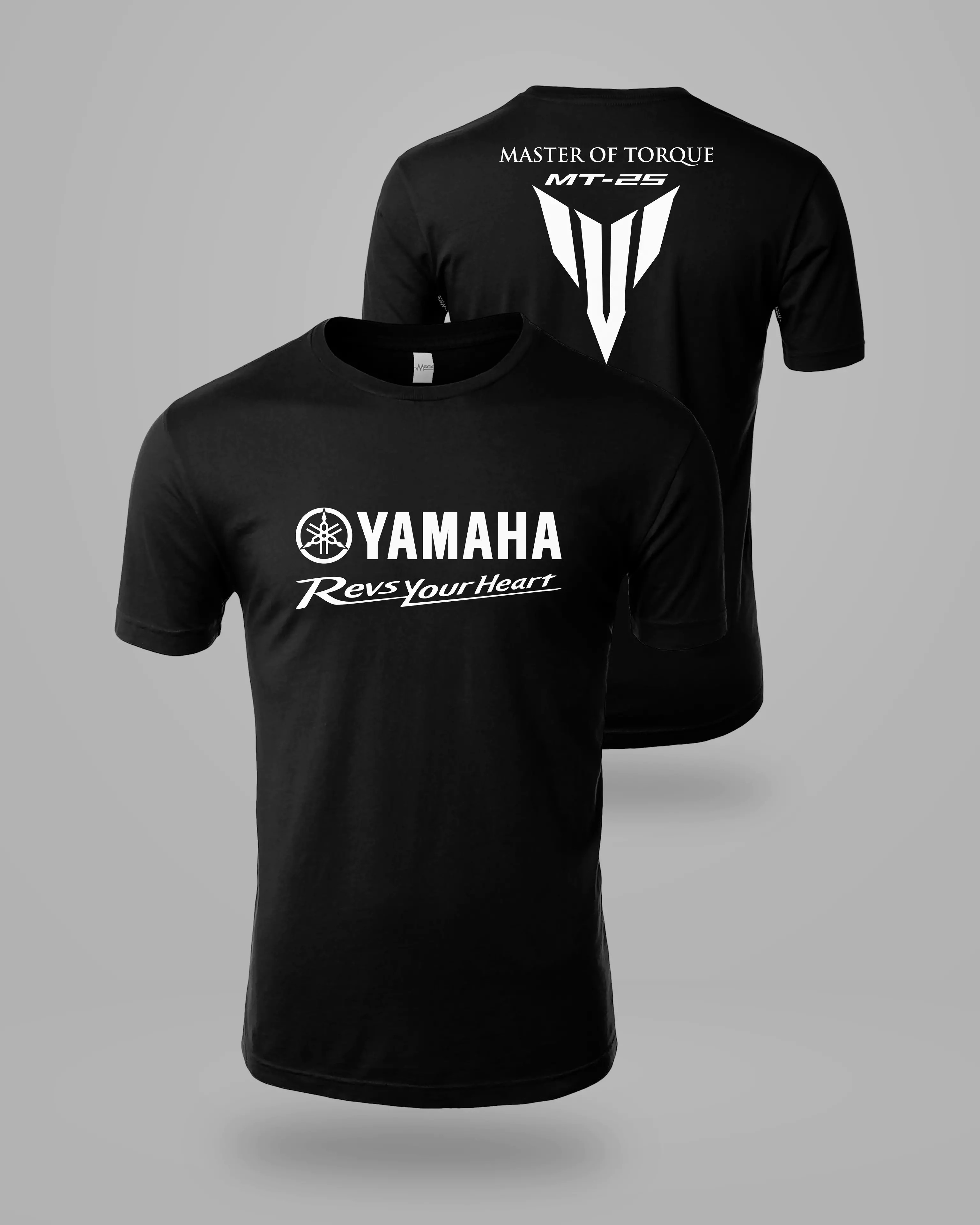 Yamaha MT-25 Revs Your Heart Sırt Baskılı Tişört