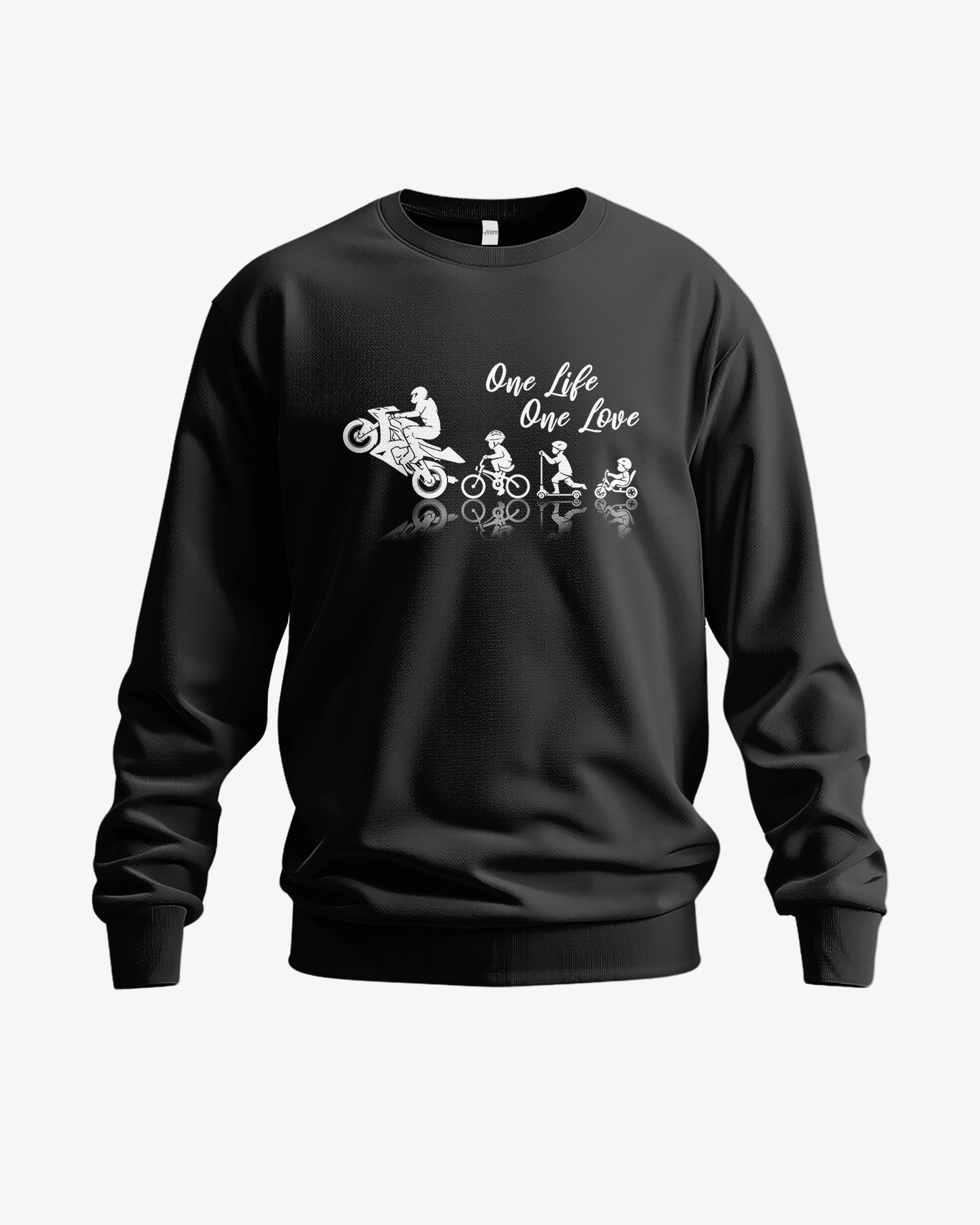 One Life One Love Baskılı Sweatshirt