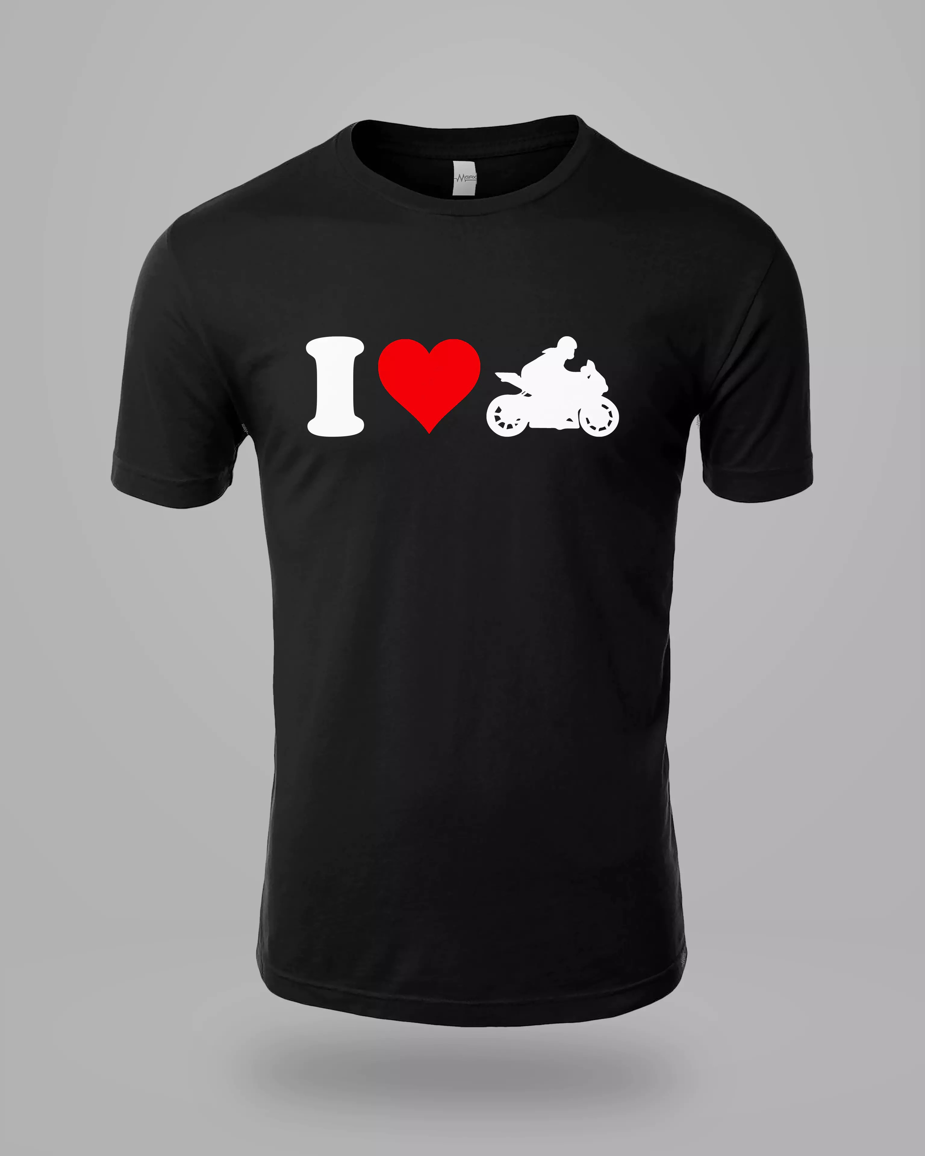 I Love Moto Baskılı Tişört