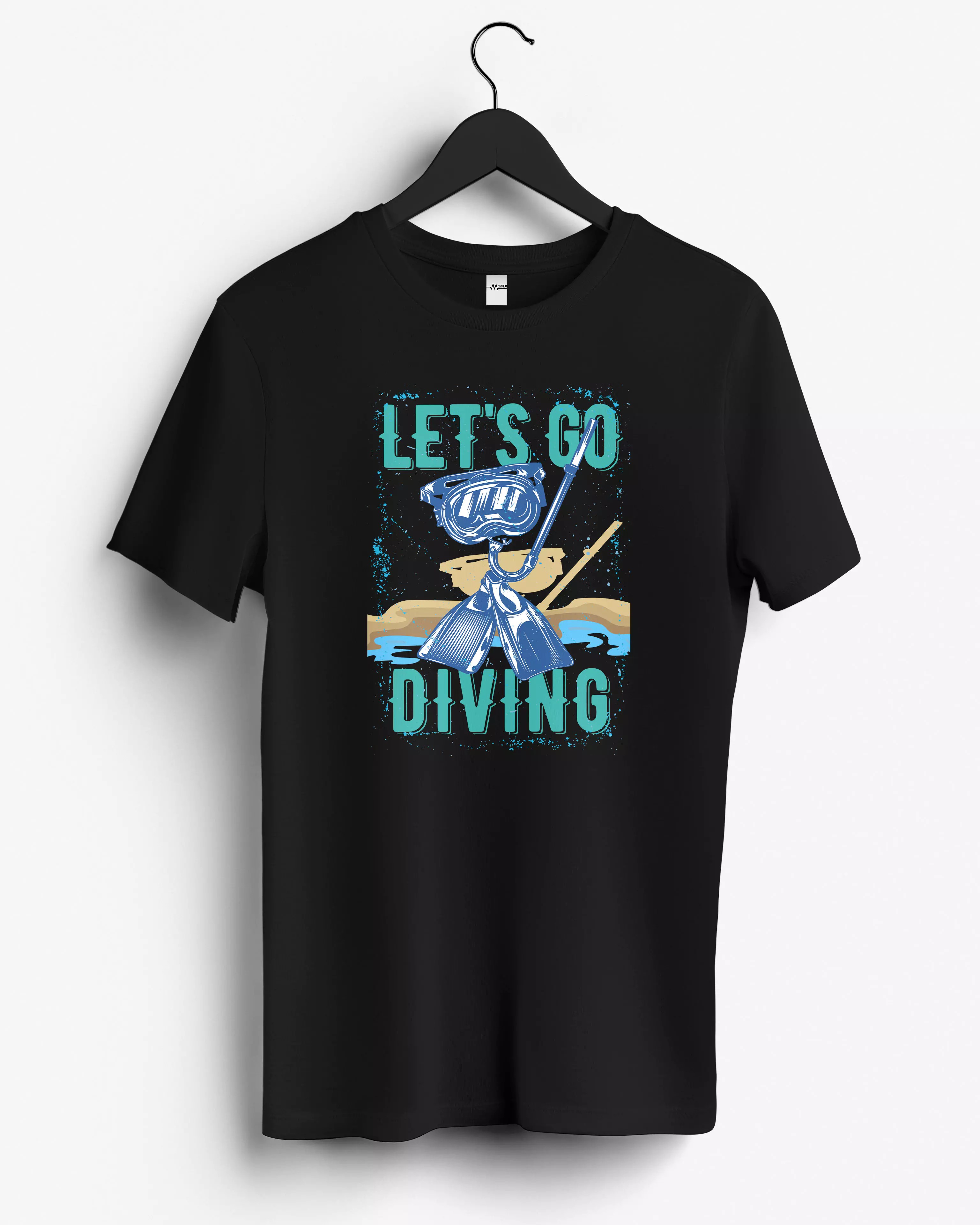 Lets Go Diving Baskılı Tişört