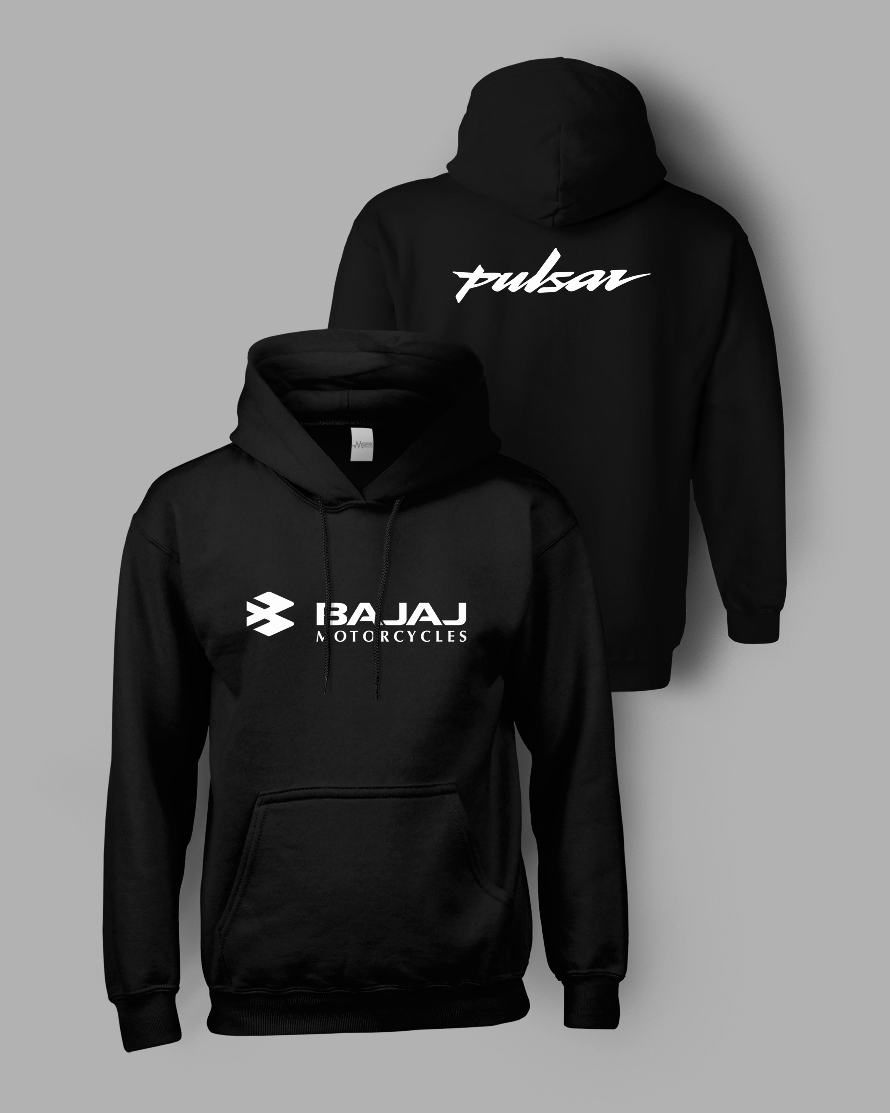 Bajaj Pulsar Sırt Baskılı Kapüşonlu Sweatshirt