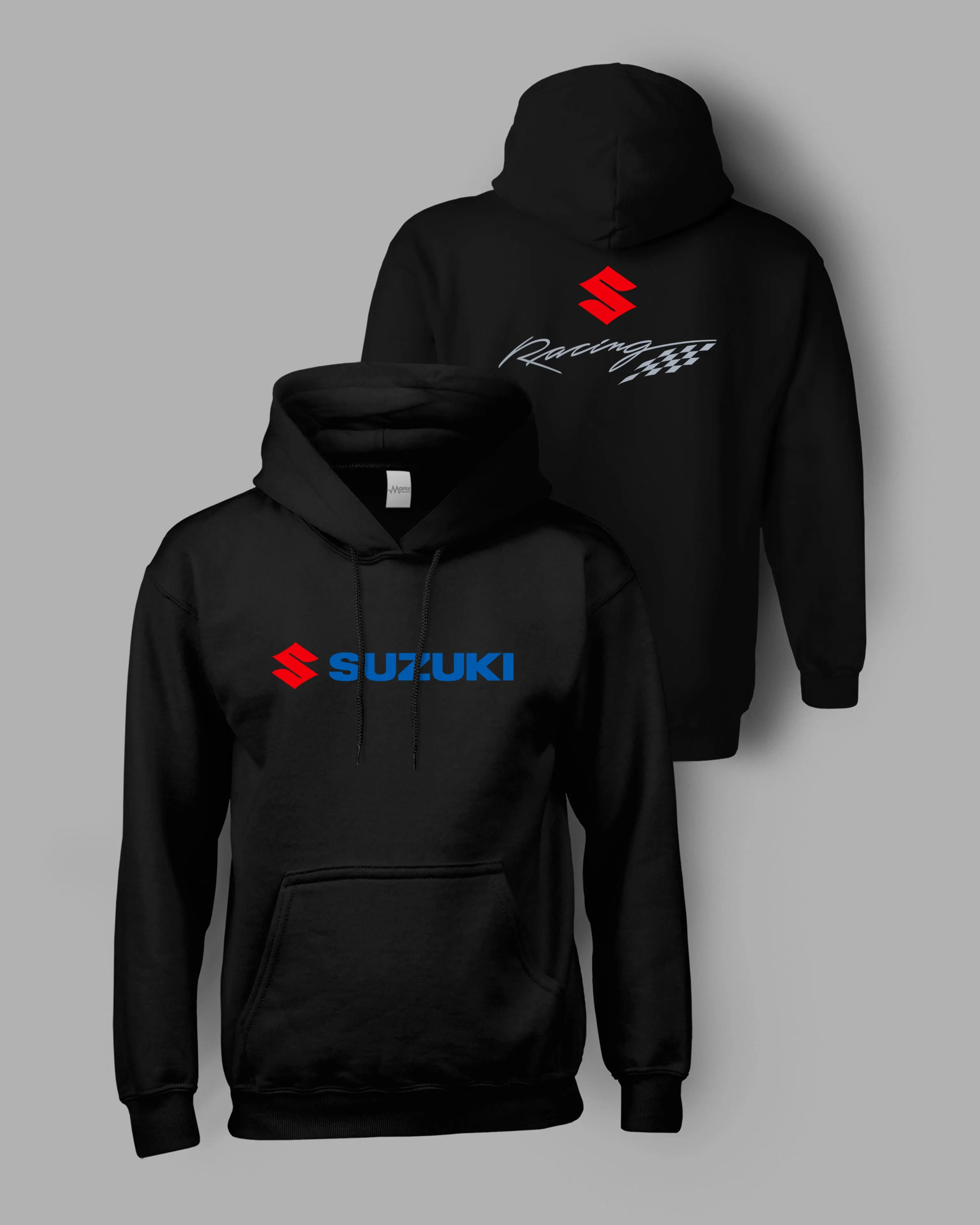 Suzuki Racing Sırt Baskılı Kapüşonlu Sweatshirt
