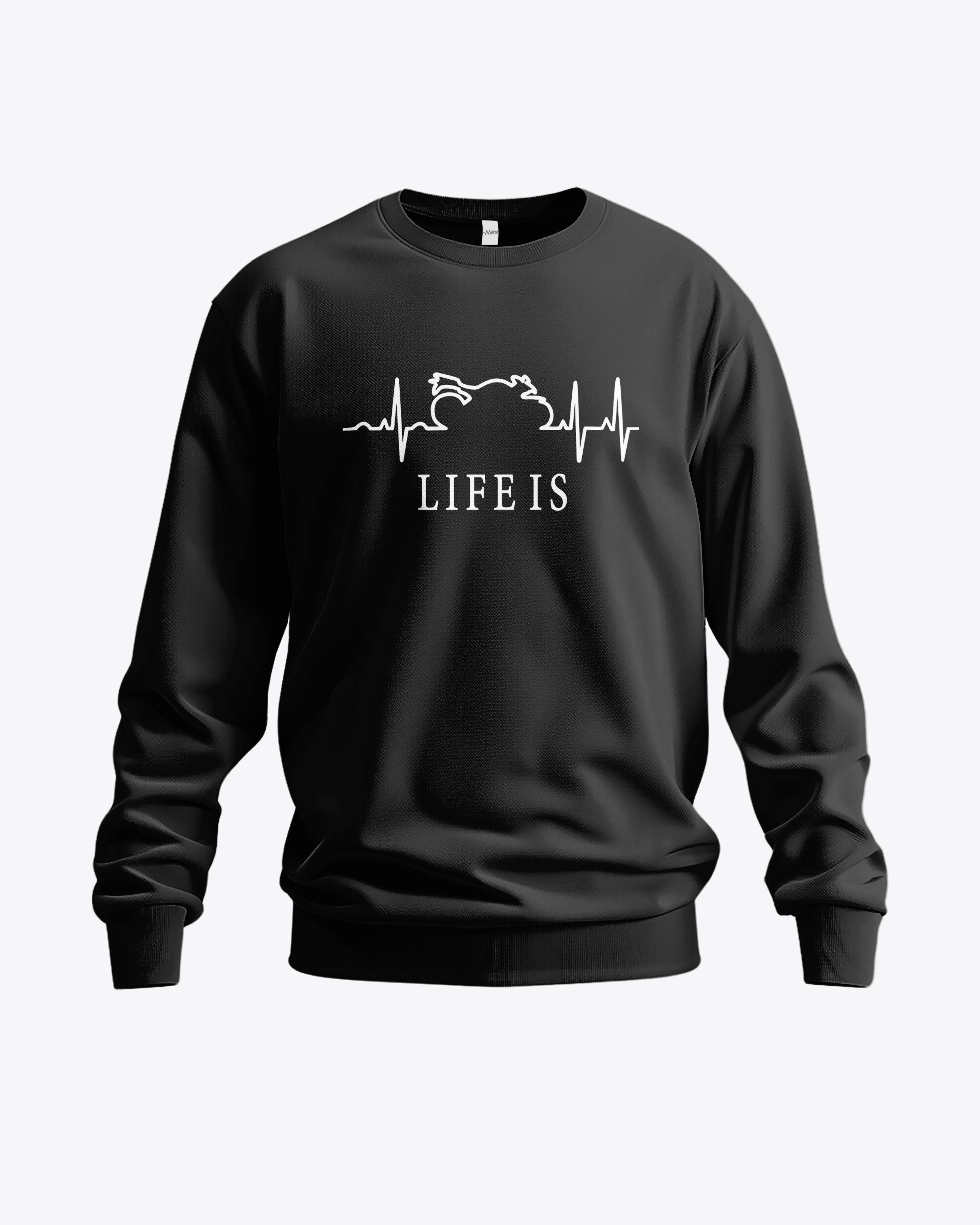 Life Is Baskılı Sweatshirt