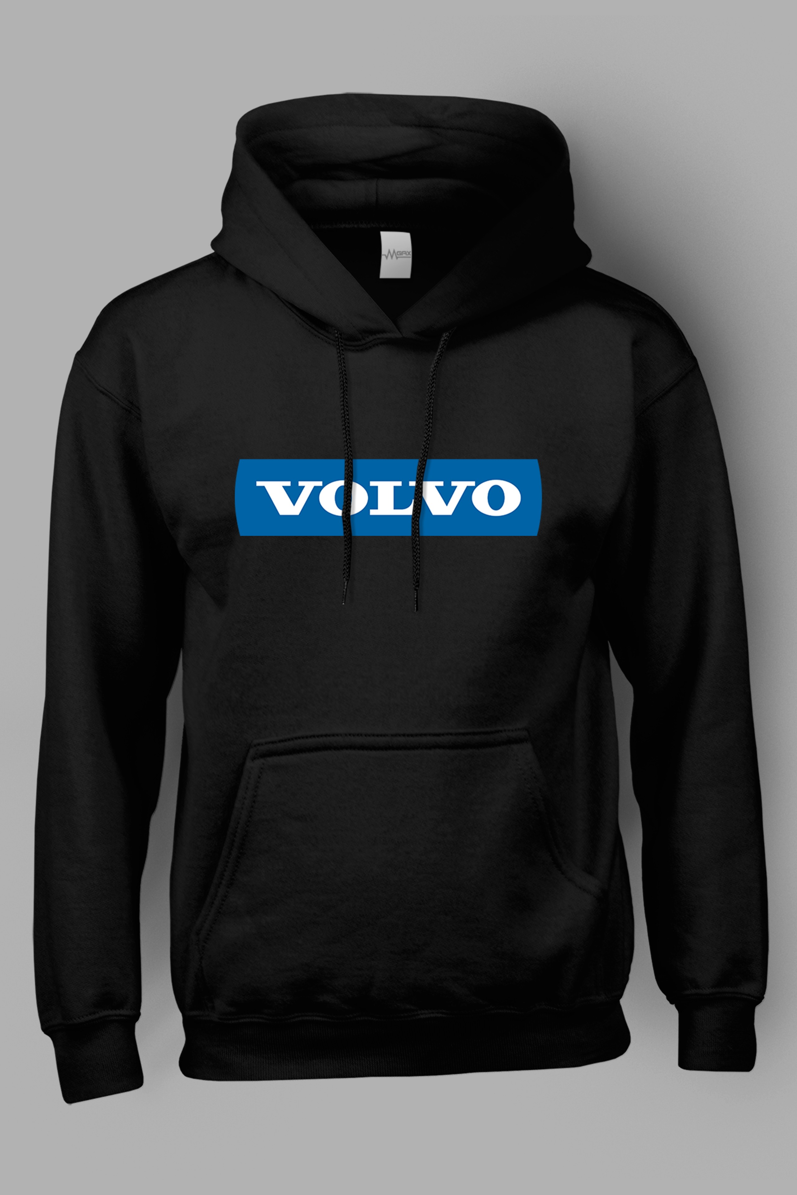 Volvo Göğüs Baskılı Kapüşonlu Sweatshirt