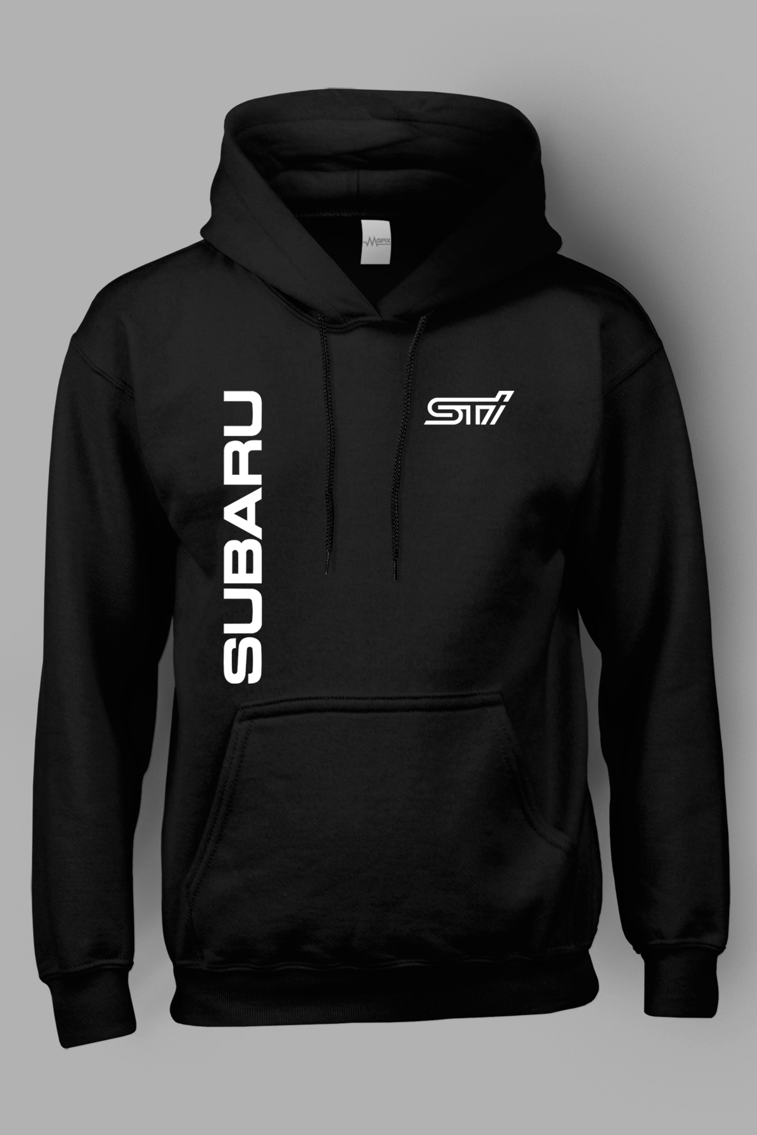 Subaru Göğüs STİ Baskılı Kapüşonlu Sweatshirt