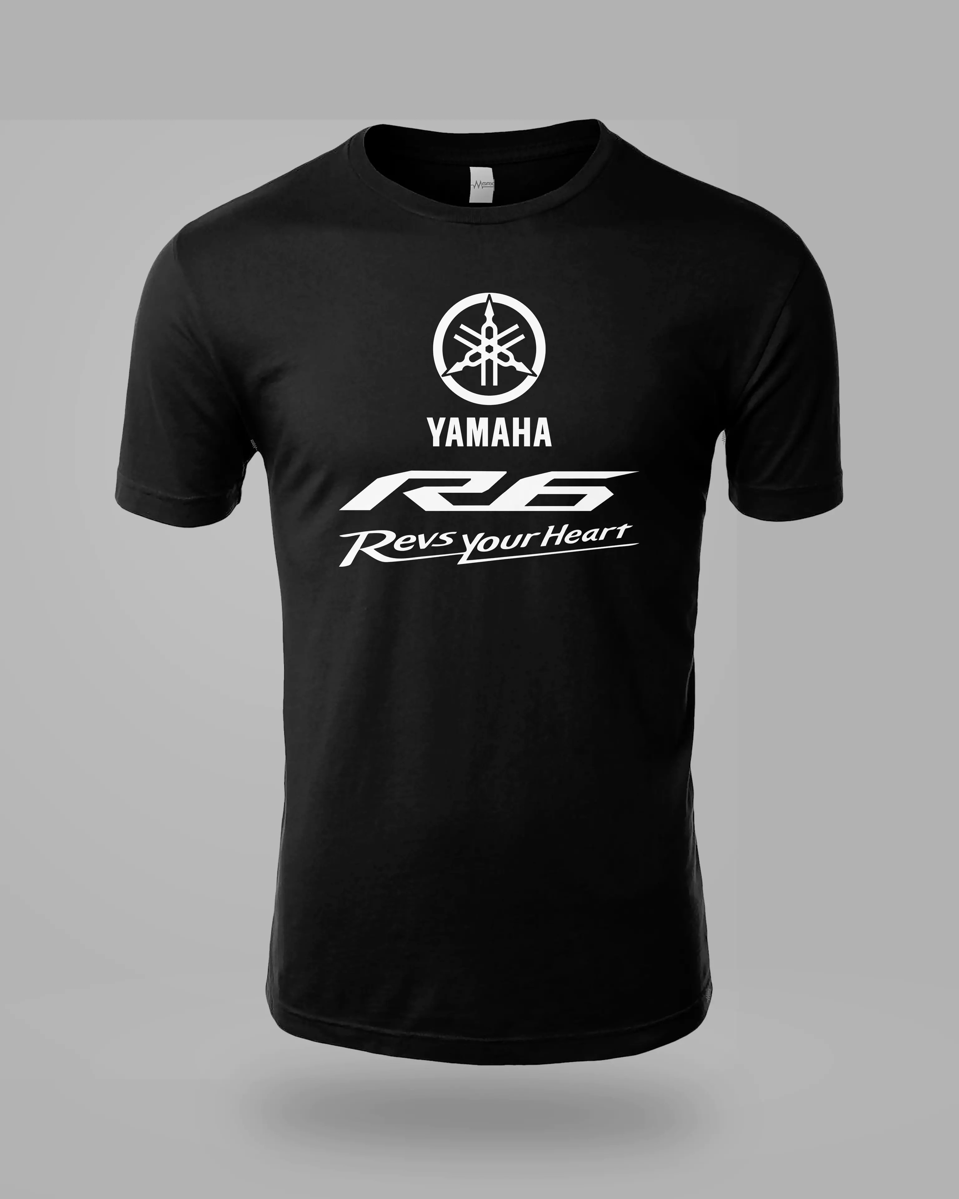 Yamaha R6 Revs Your Heart Göğüs Baskılı Tişört