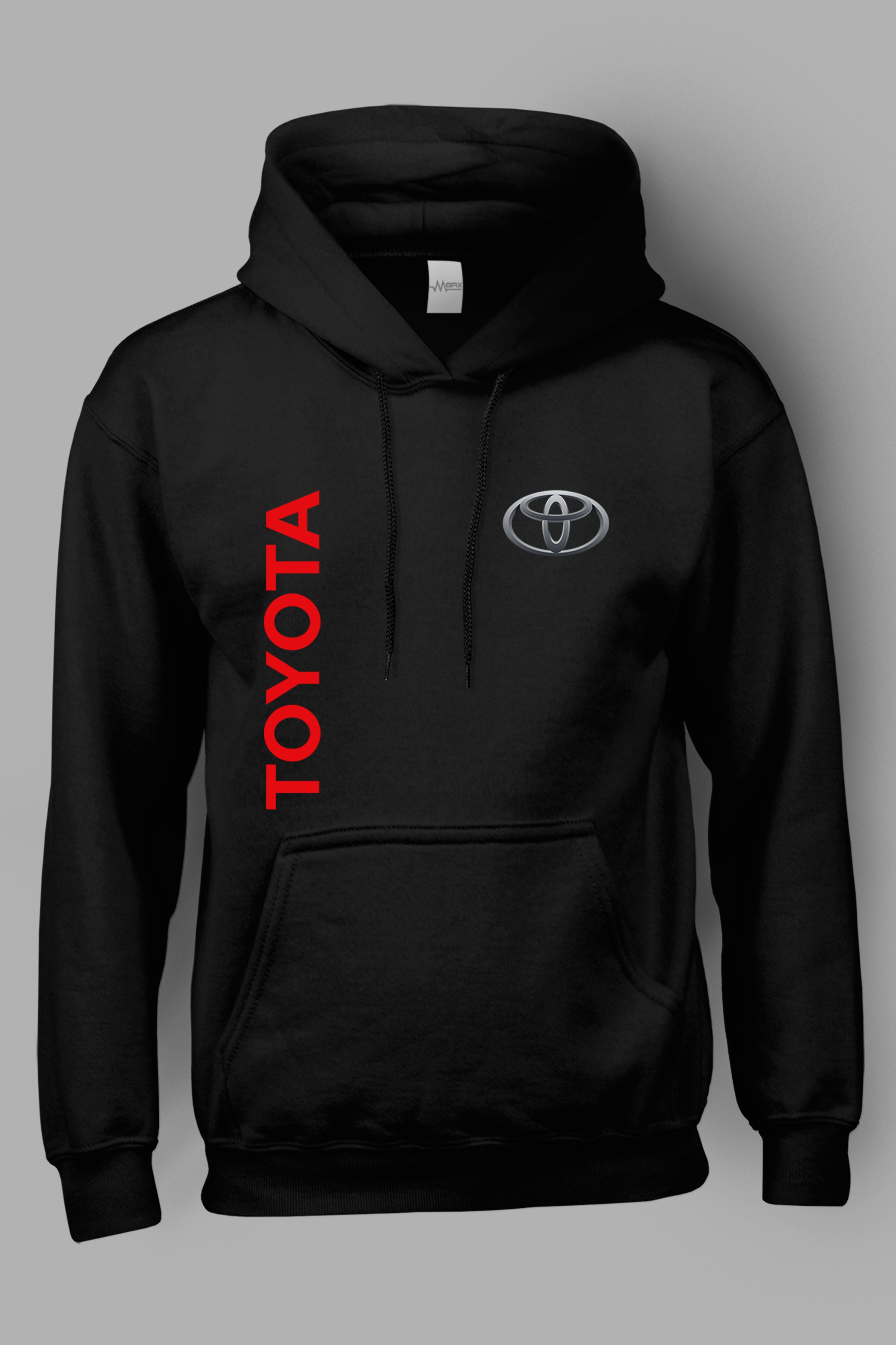 Toyota Göğüs Logo Baskılı Kapüşonlu Sweatshirt