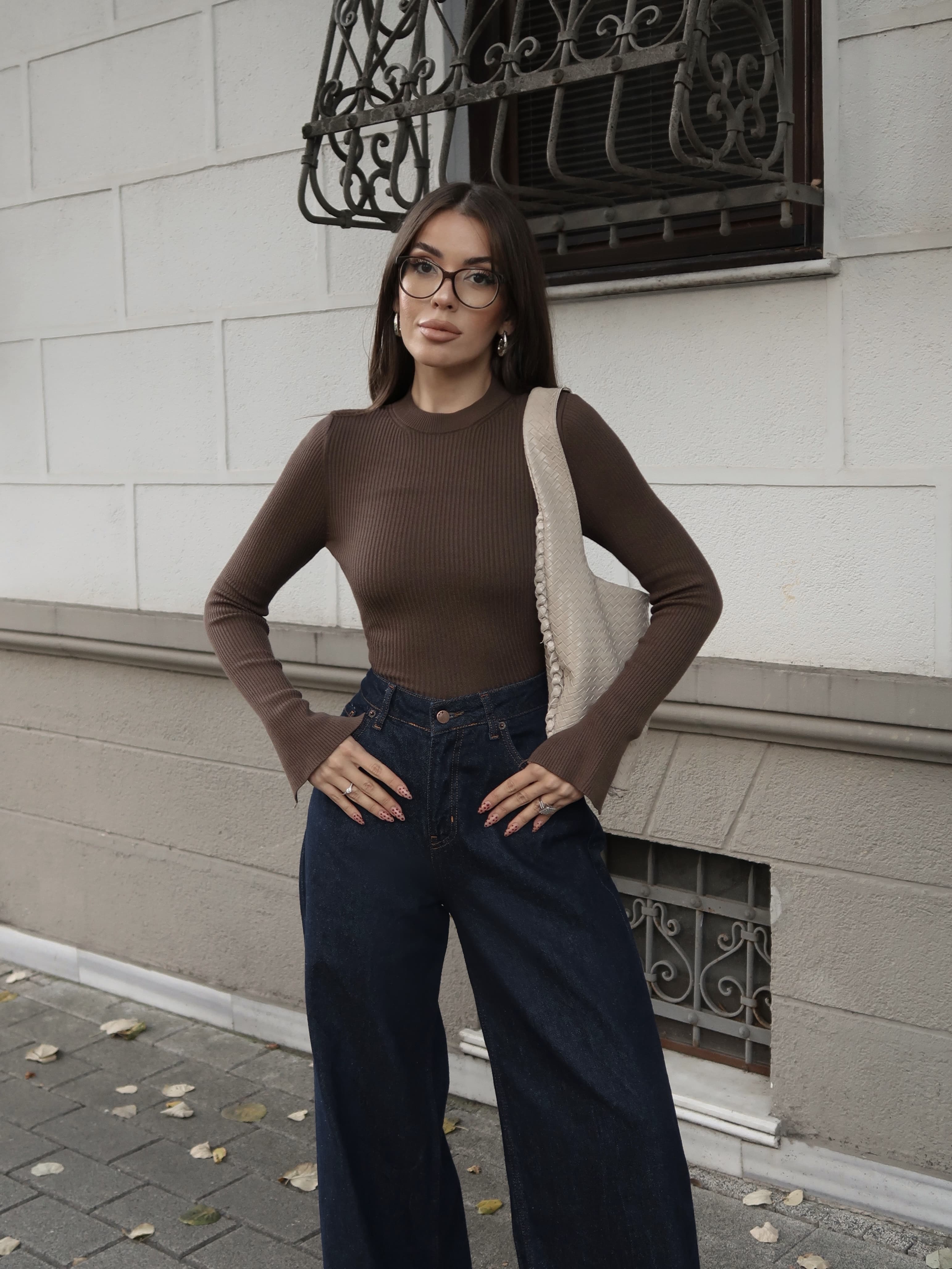 Lindy Acı Kahverengi Bluz