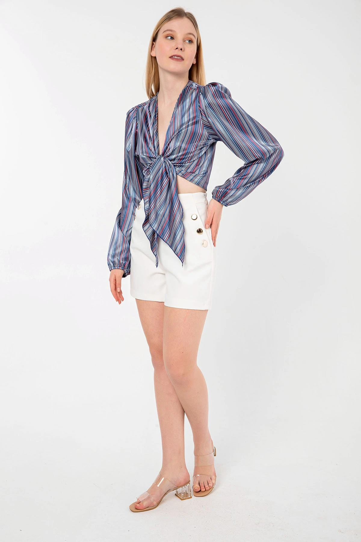 Önden Baglamalı Bluz