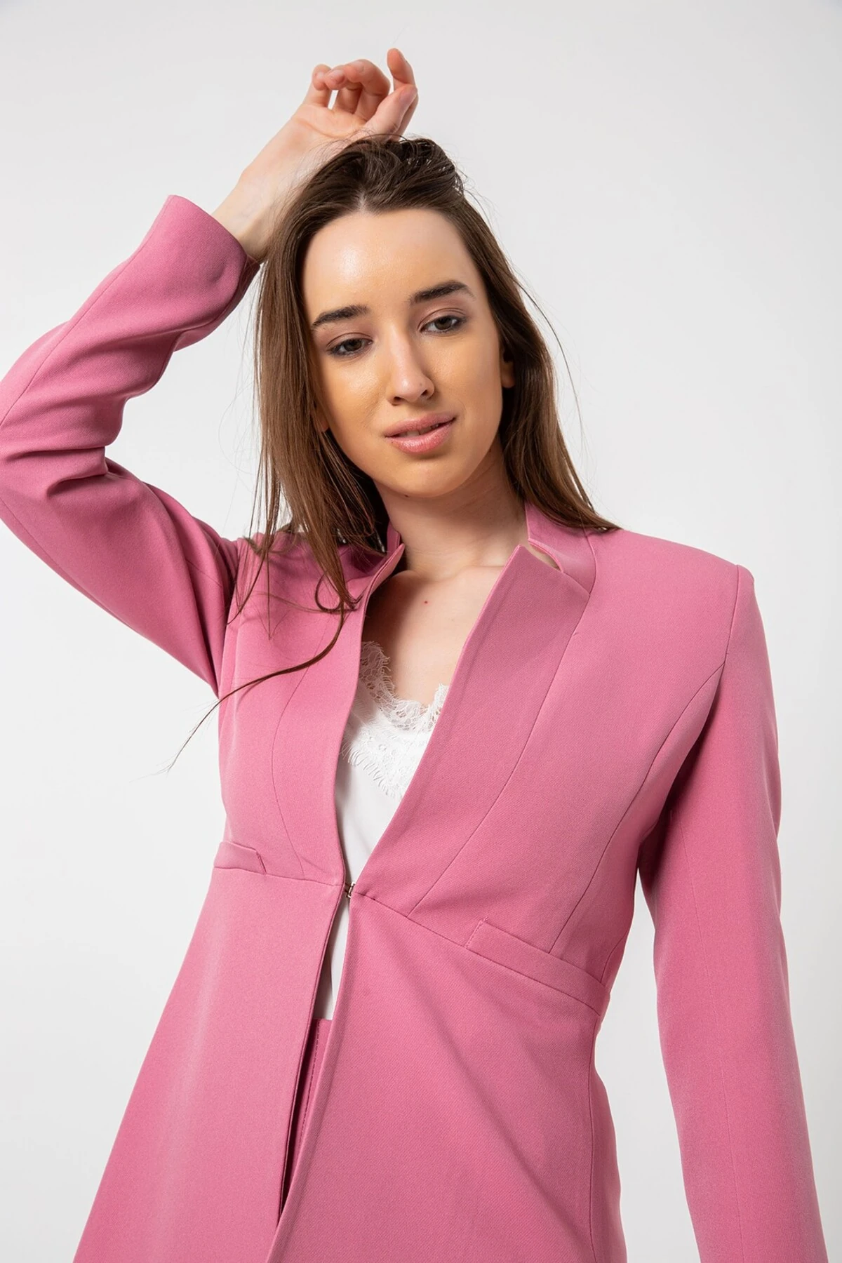 Ağraflı Uzun Boy Klasik Ceket