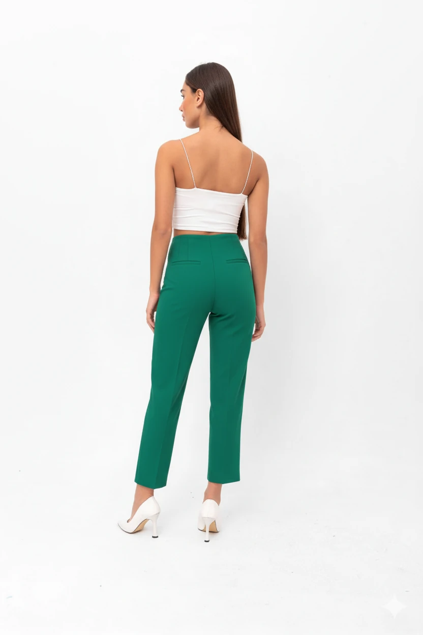 Elysia Çift Pens Detaylı Pantolon