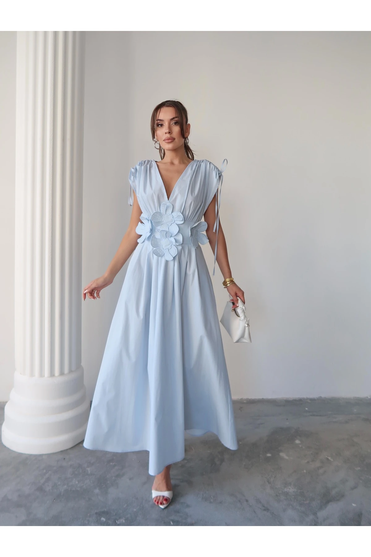 Mely Gül Detaylı Elbise