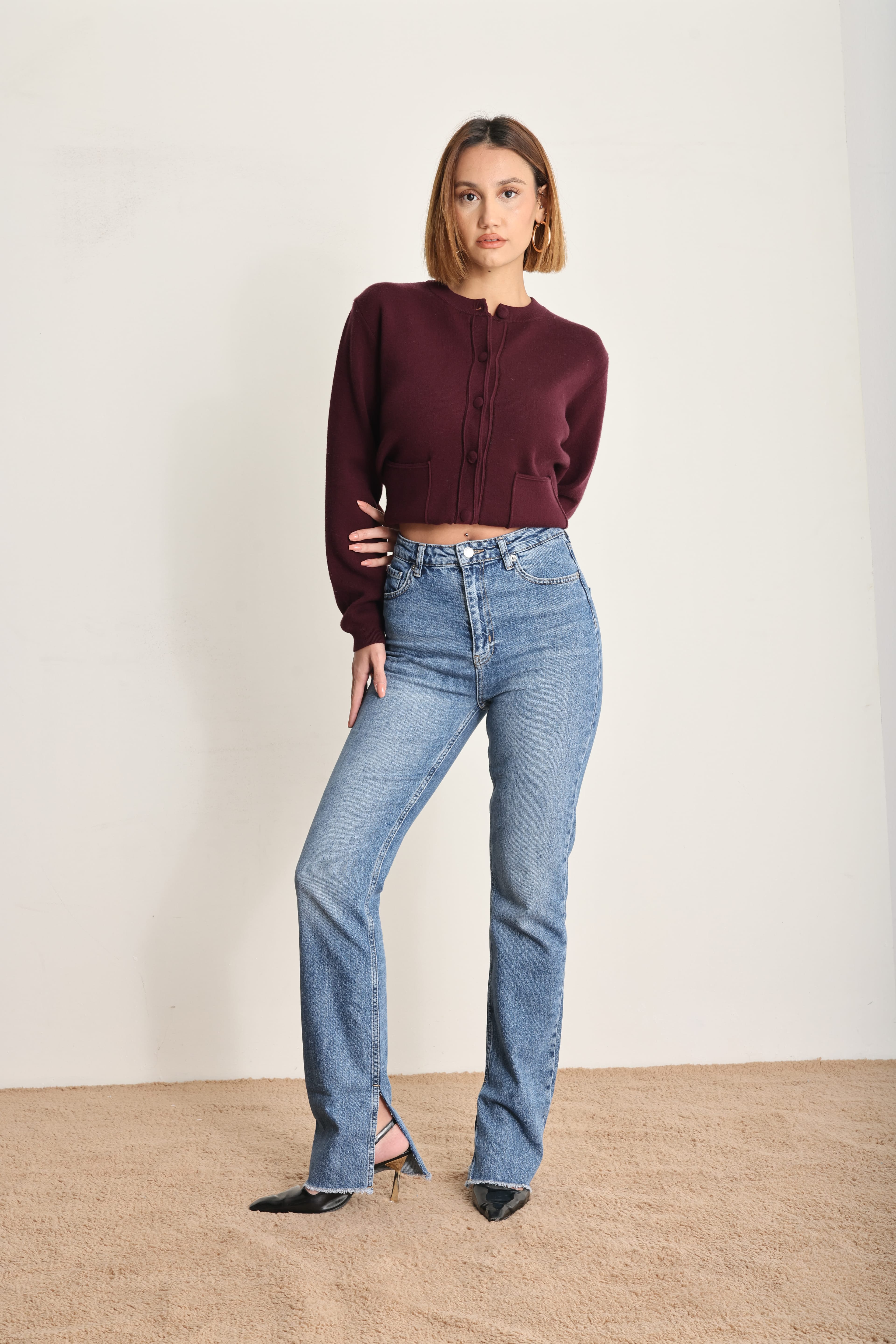 Regular Fit Denim Pantolon Mavi