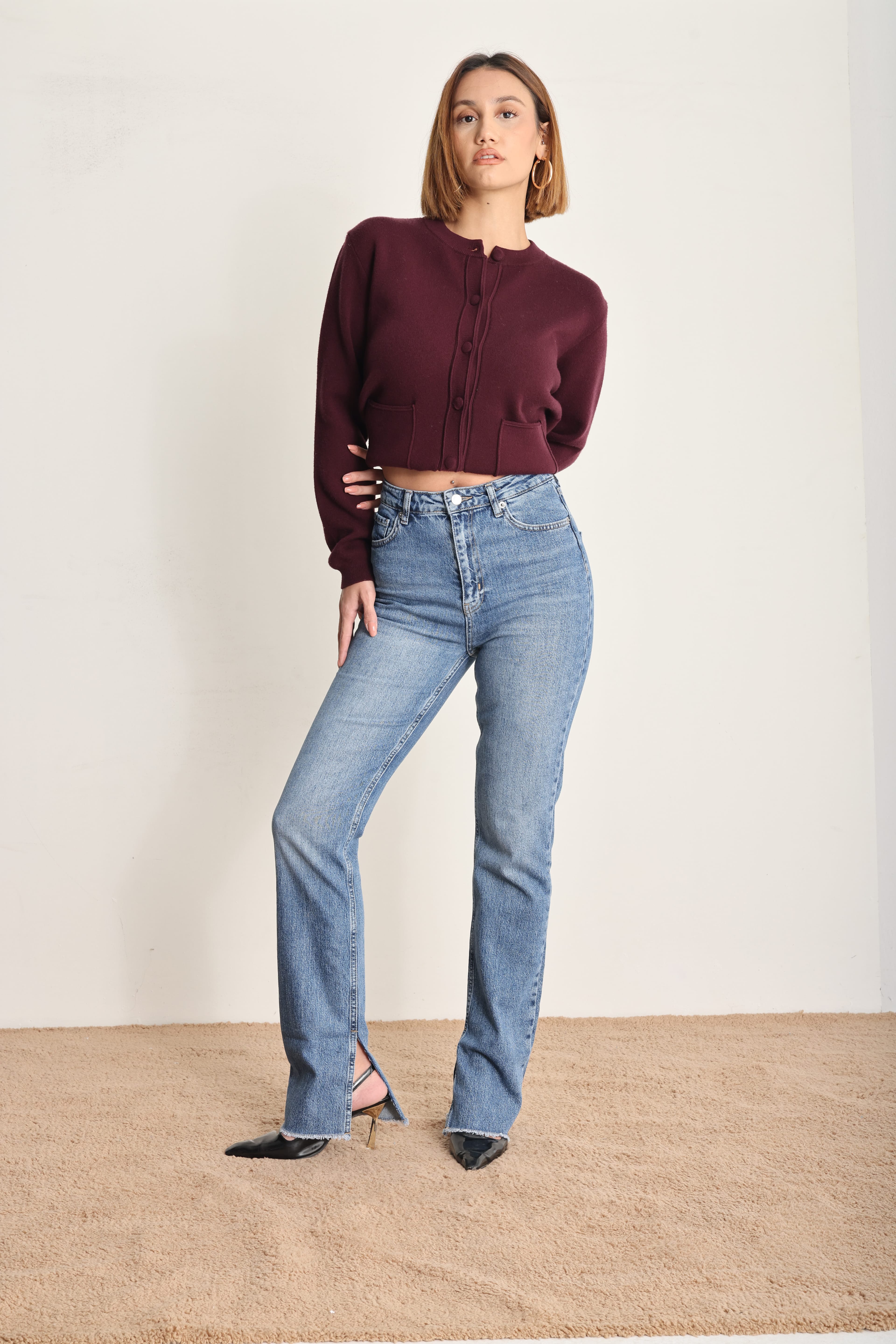 Regular Fit Denim Pantolon Mavi