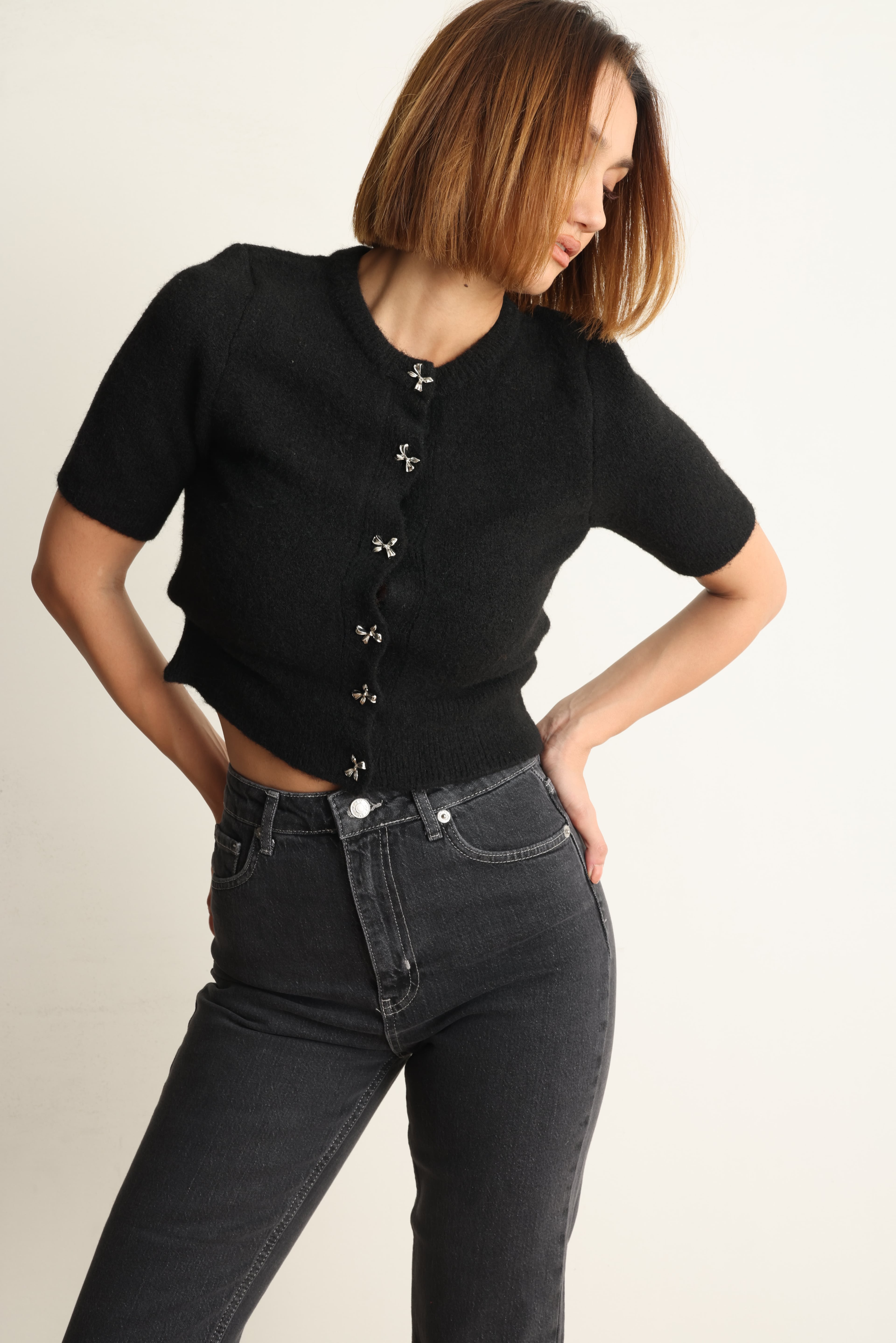 Regular Fit Denim Pantolon Siyah