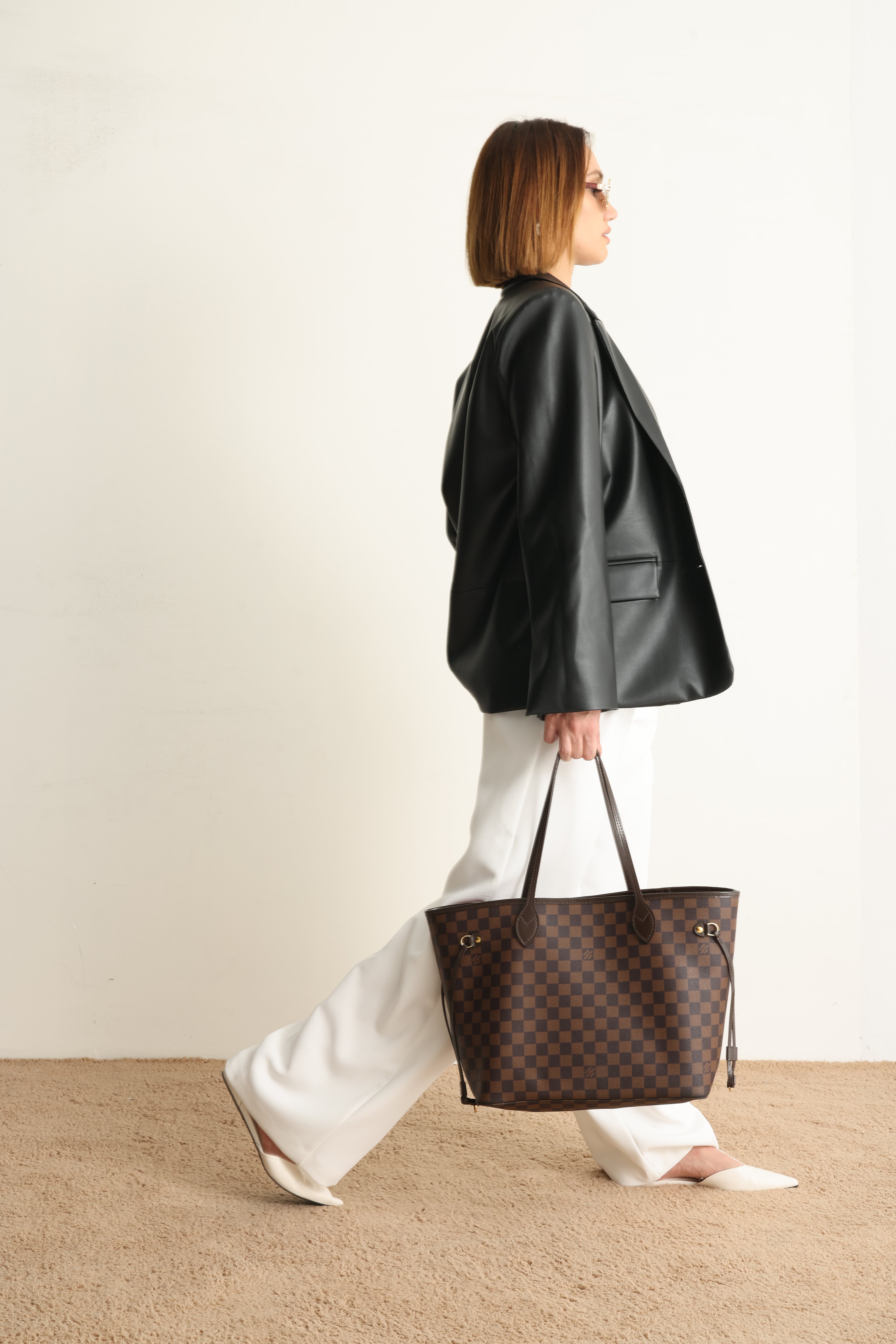 Carrie Deri Blazer Ceket Siyah