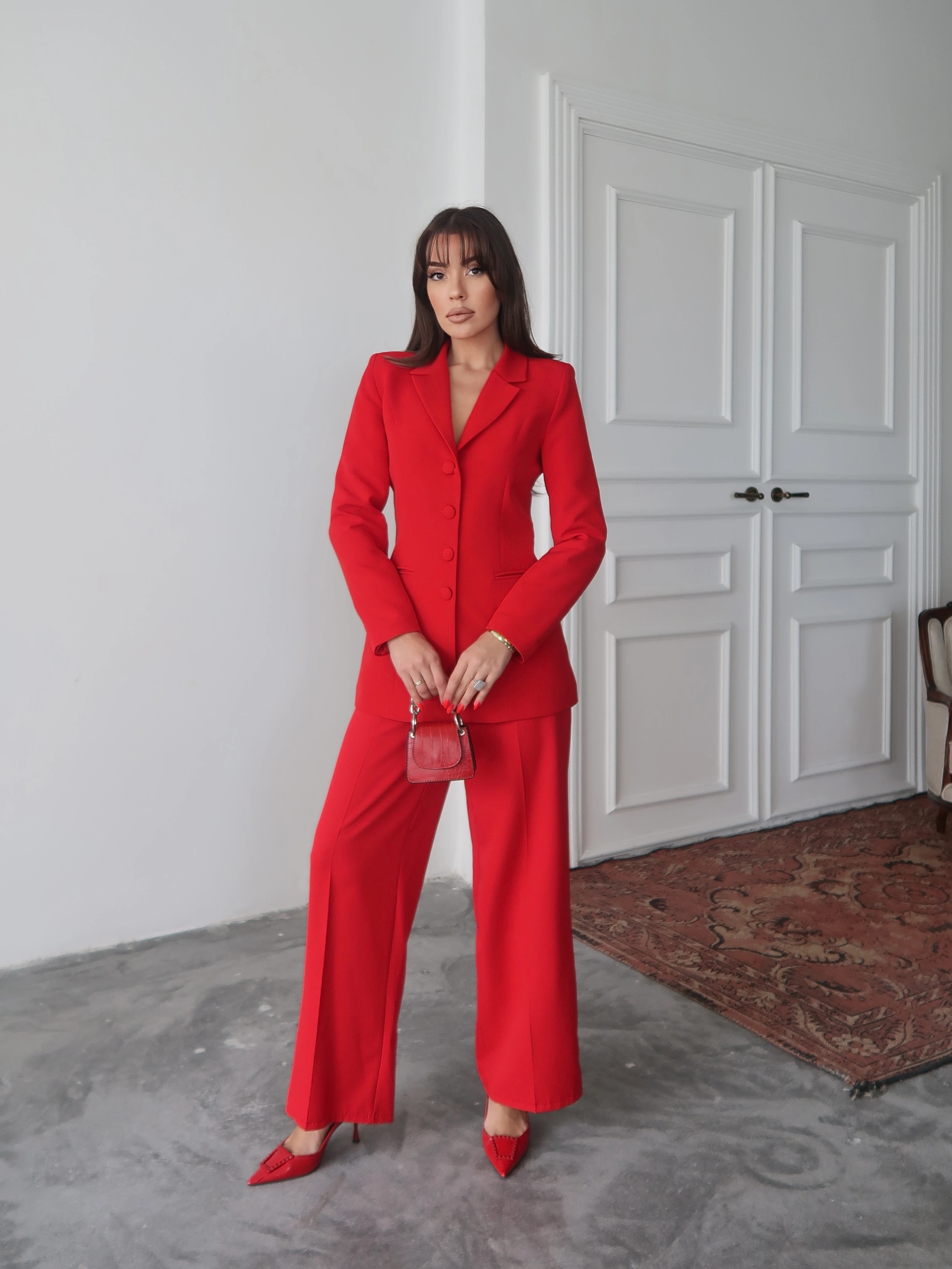 Gina Sculpt Takım Kırmızı