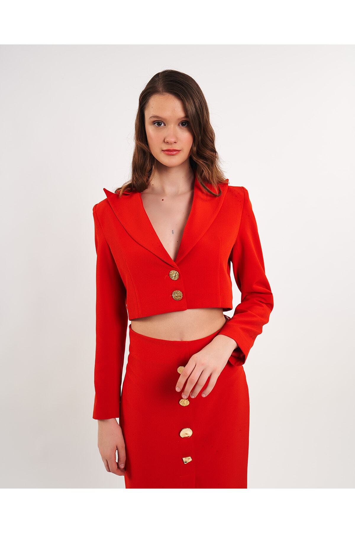 Kısa Blazer Ceket
