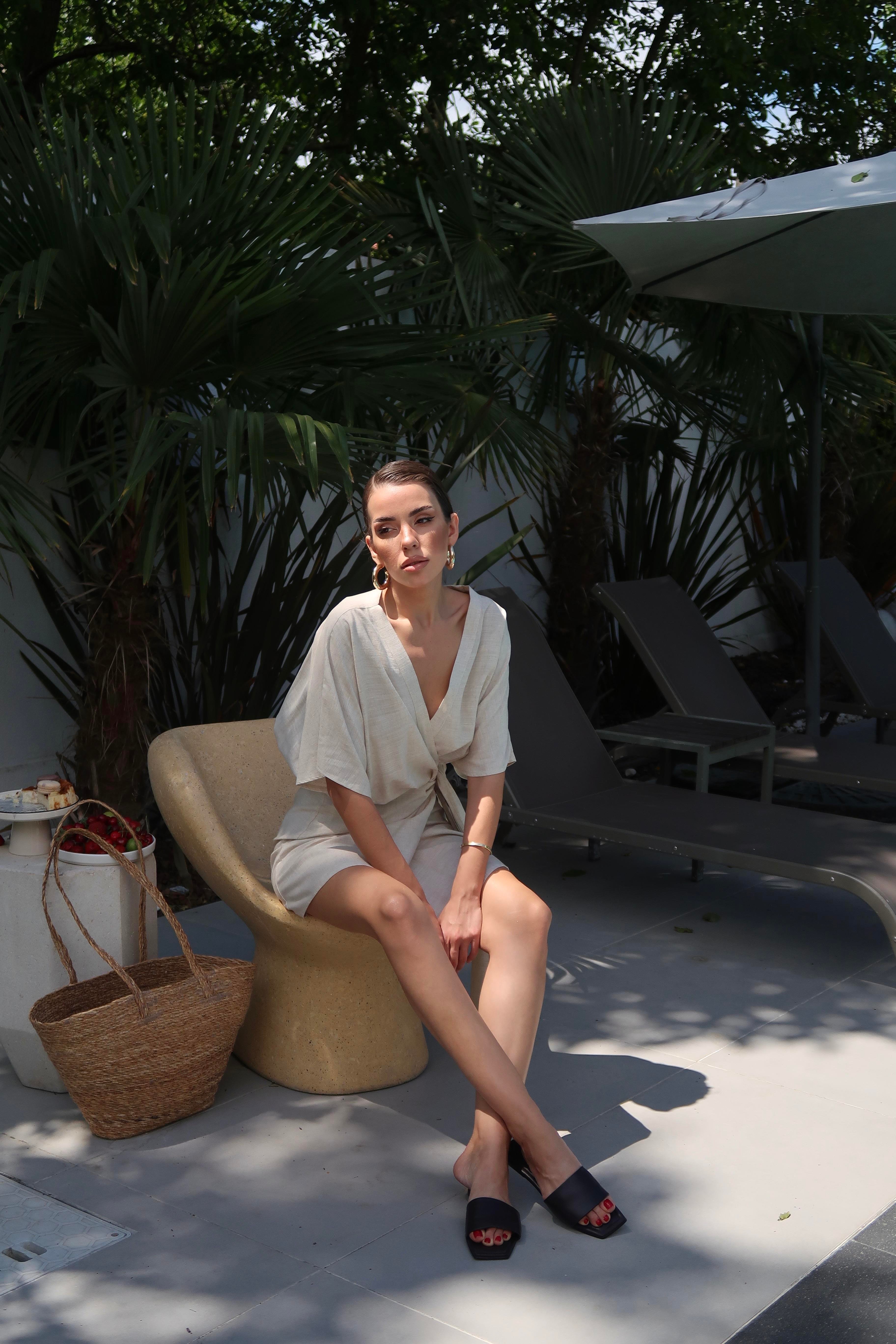 Palma Summer Maya Elbise Natürel