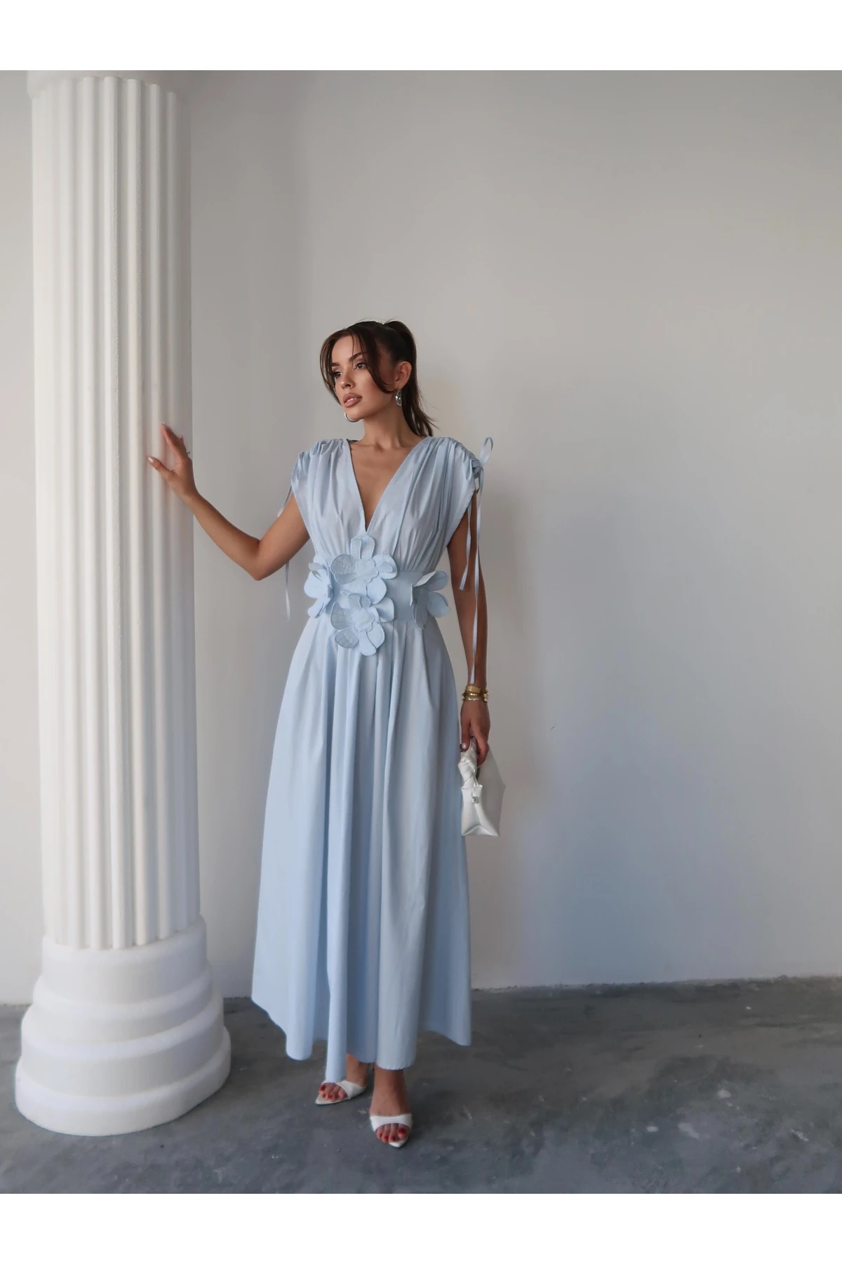 Mely Gül Detaylı Elbise