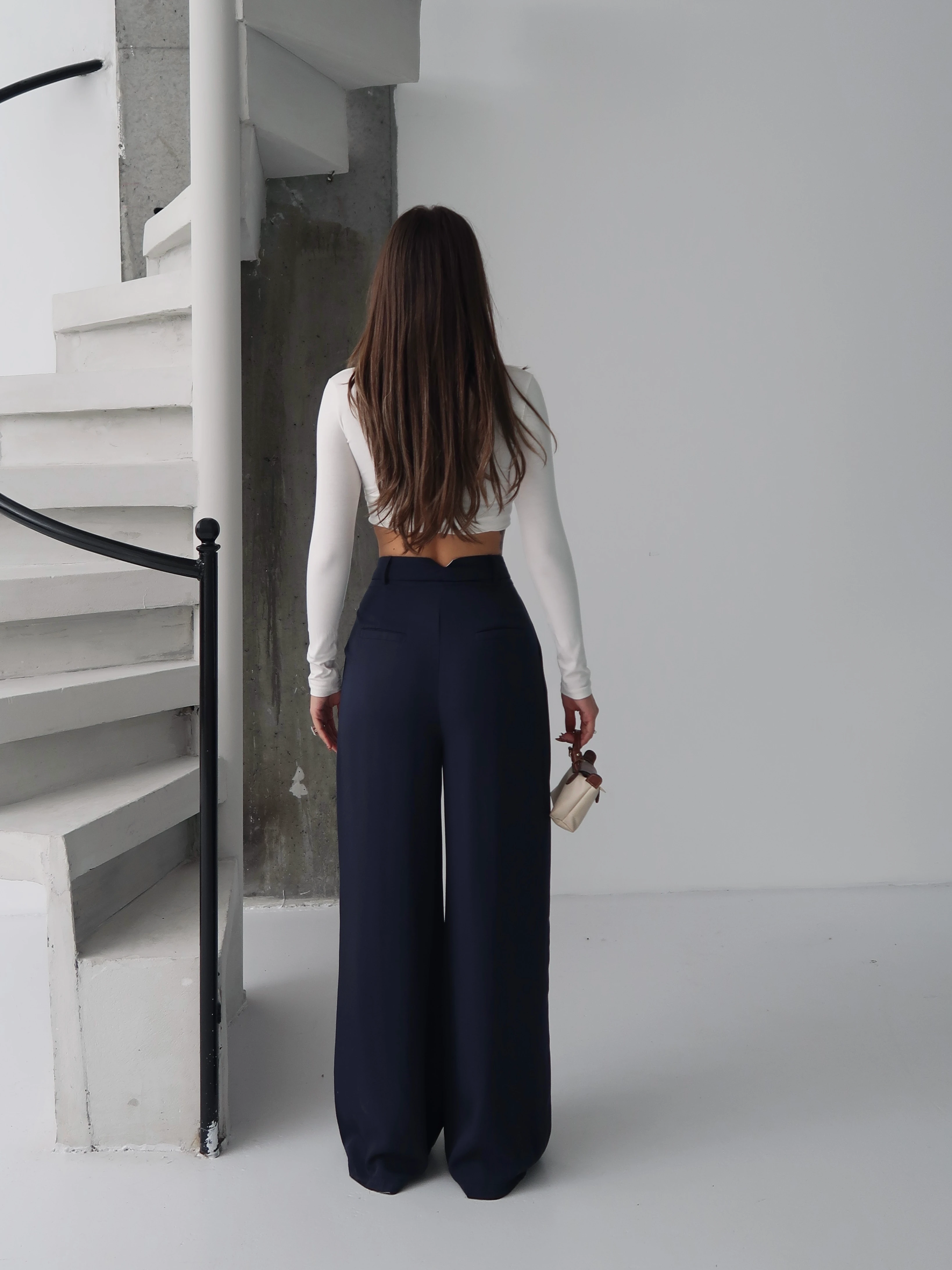 Chloe Palazzo Pantolon Lacivert