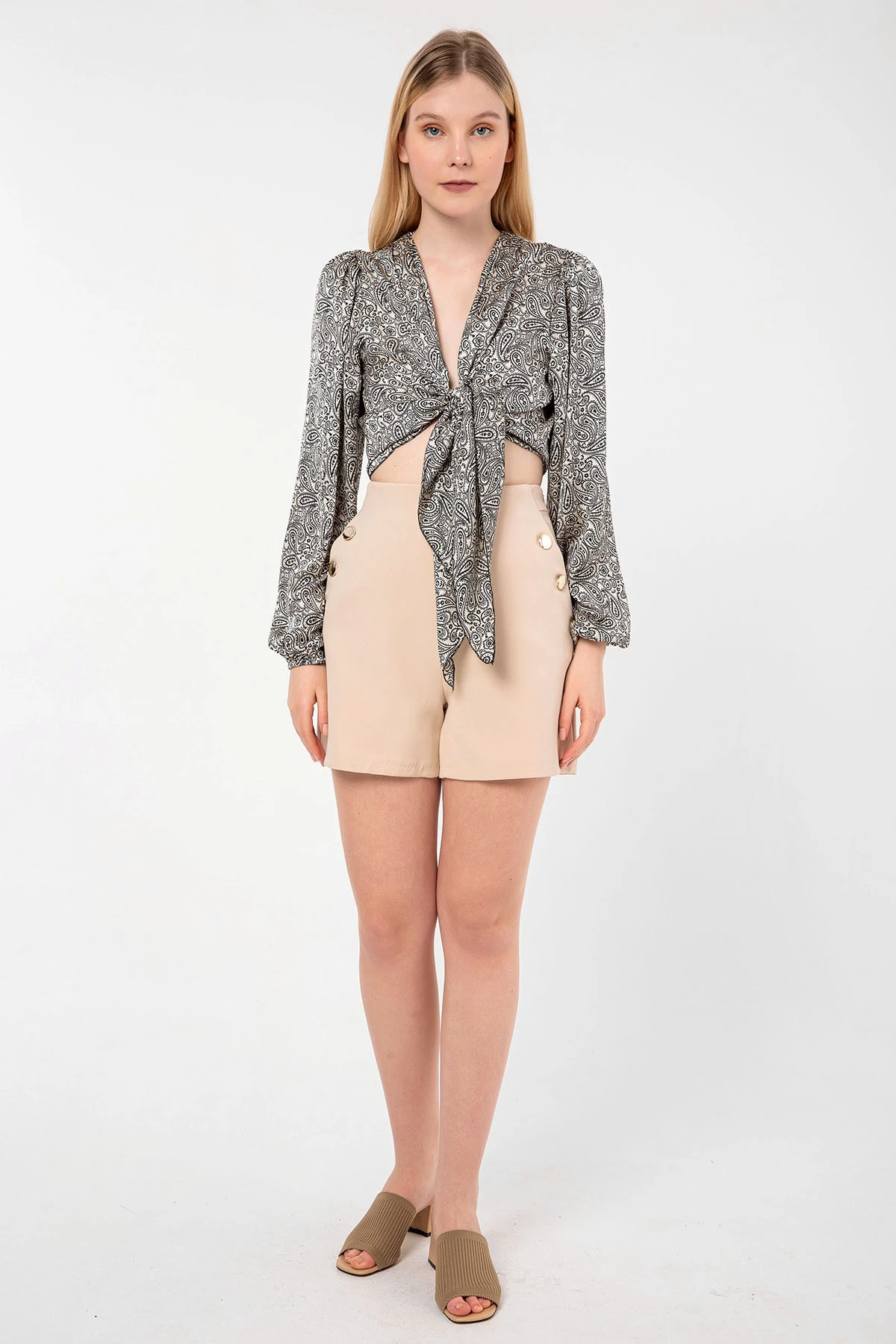 Önden Baglamalı Bluz