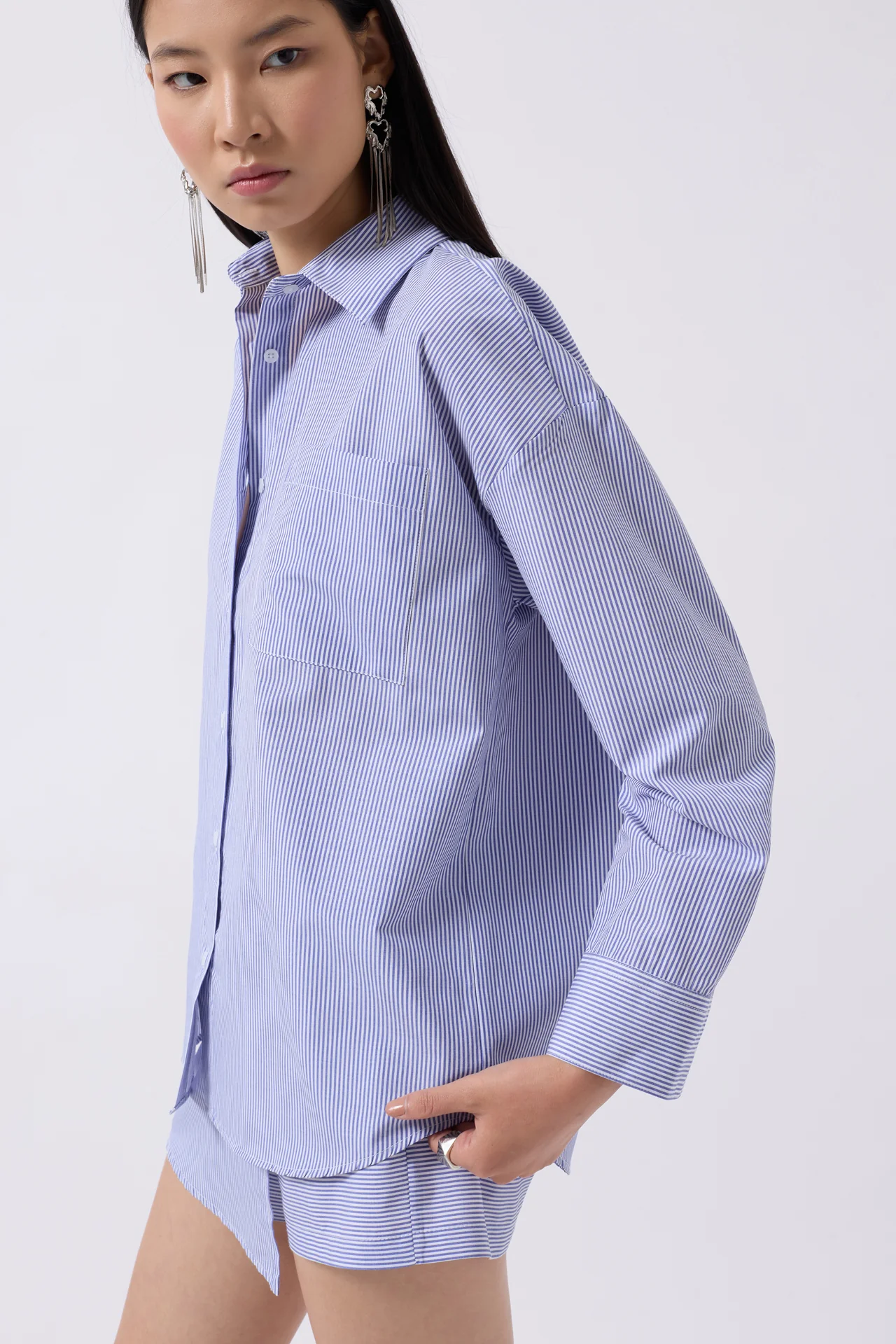 Anvelop Detay Lacivert Gömlek