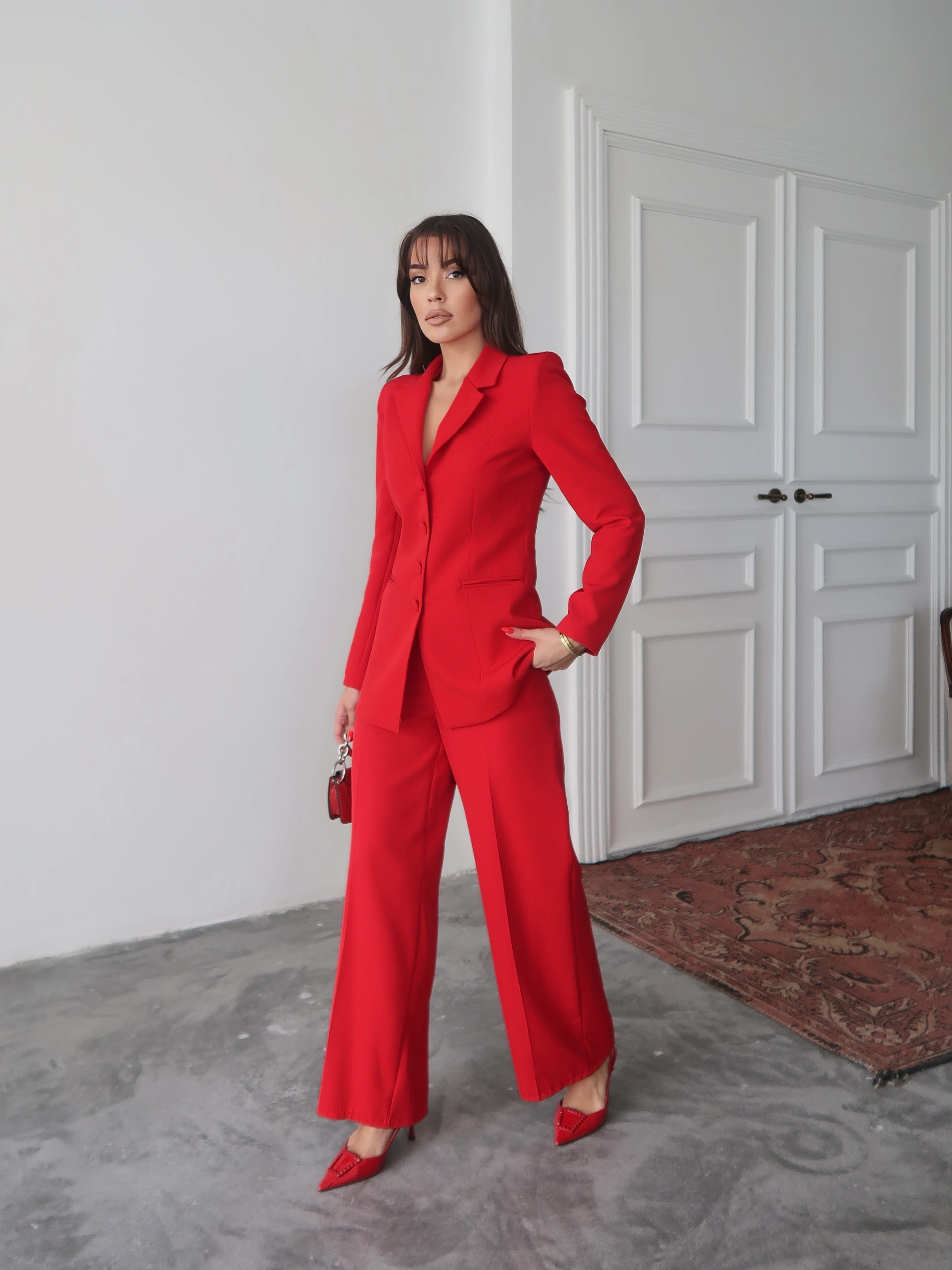 Gina Sculpt Takım Kırmızı