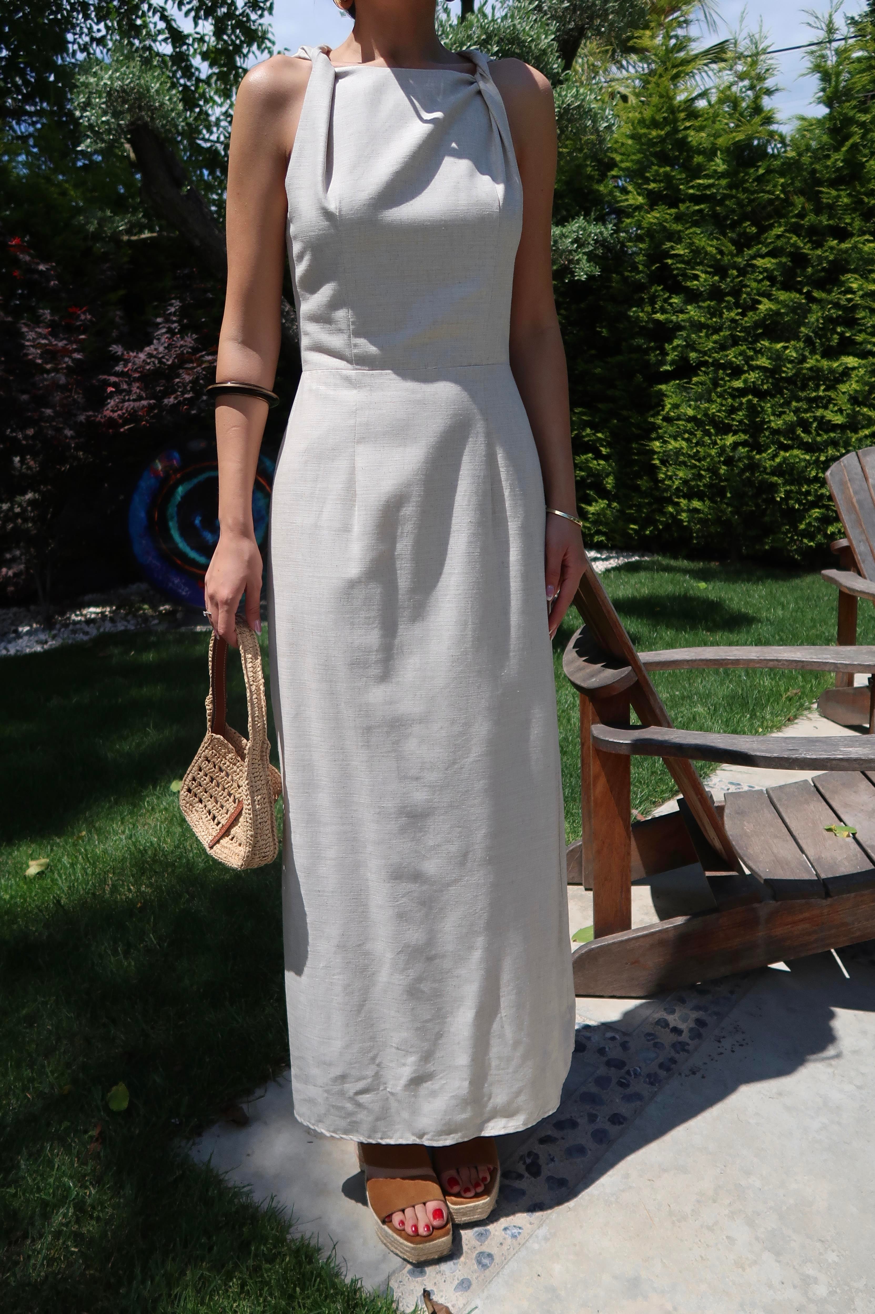 Palma Summer Donna Elbise Natürel