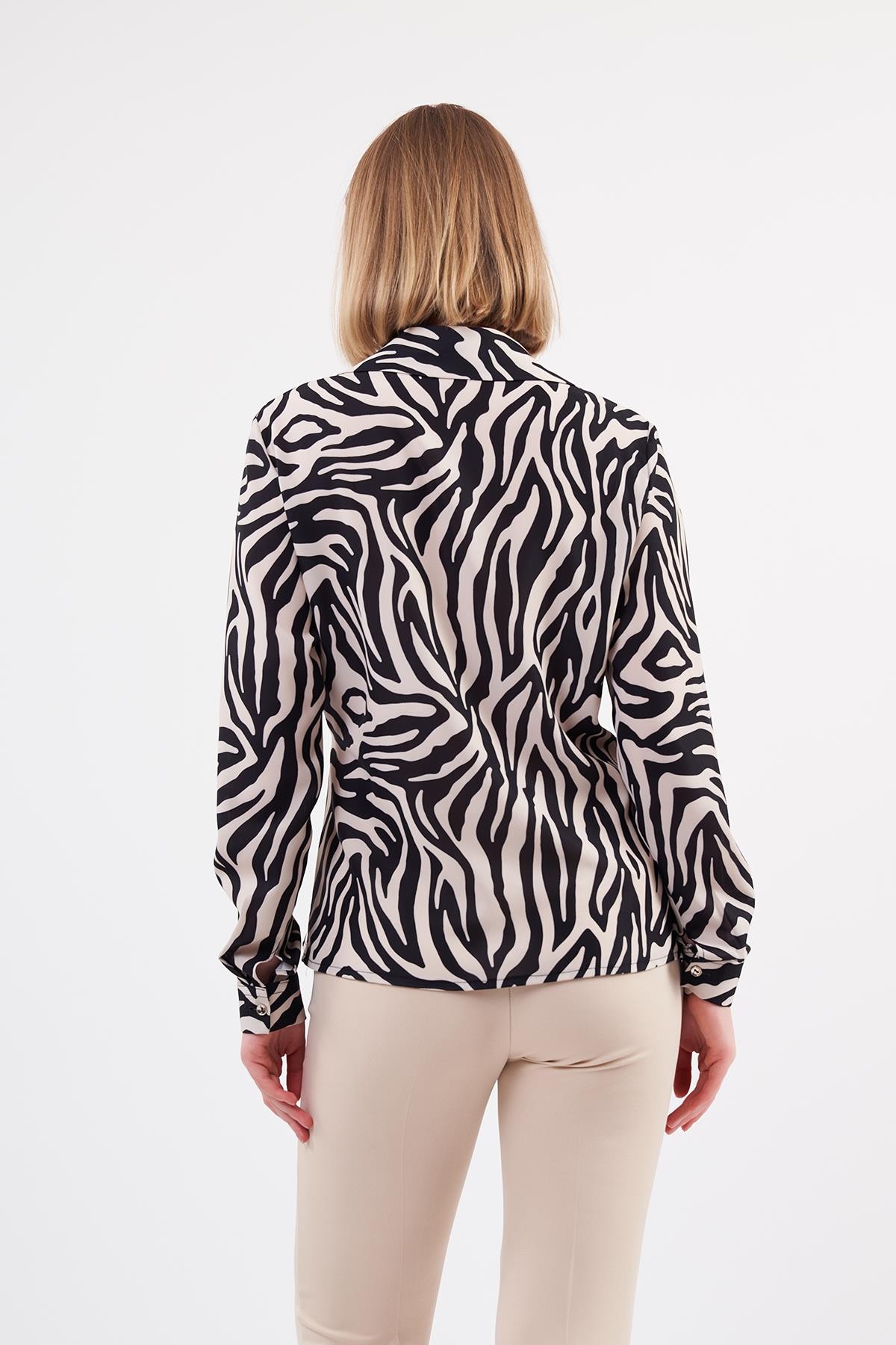 Zebra Desenli Gömlek