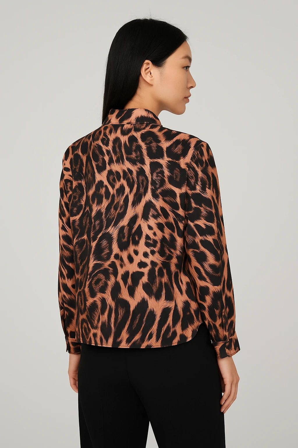 Desenli Gömlek Kahverengi