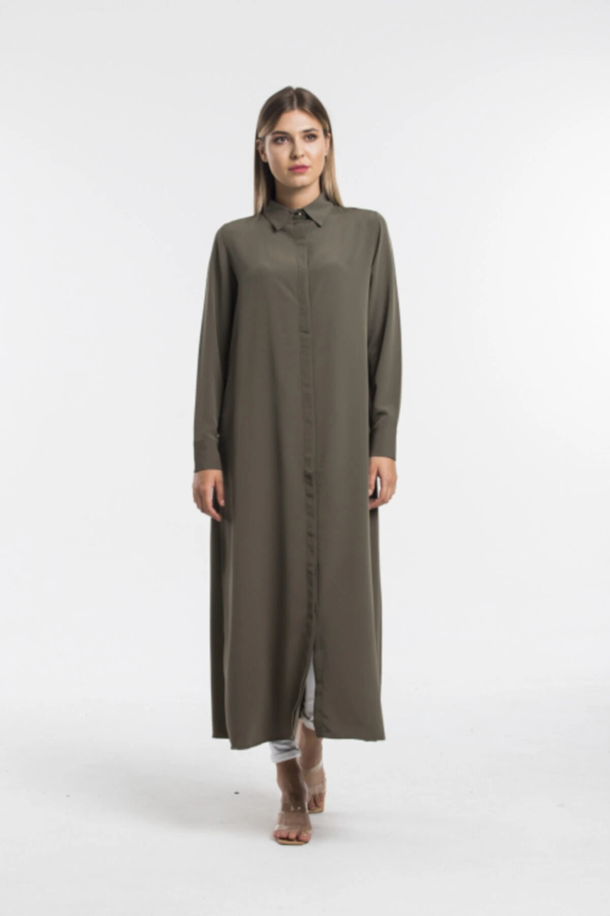 Kadın Haki Uzun Tunik