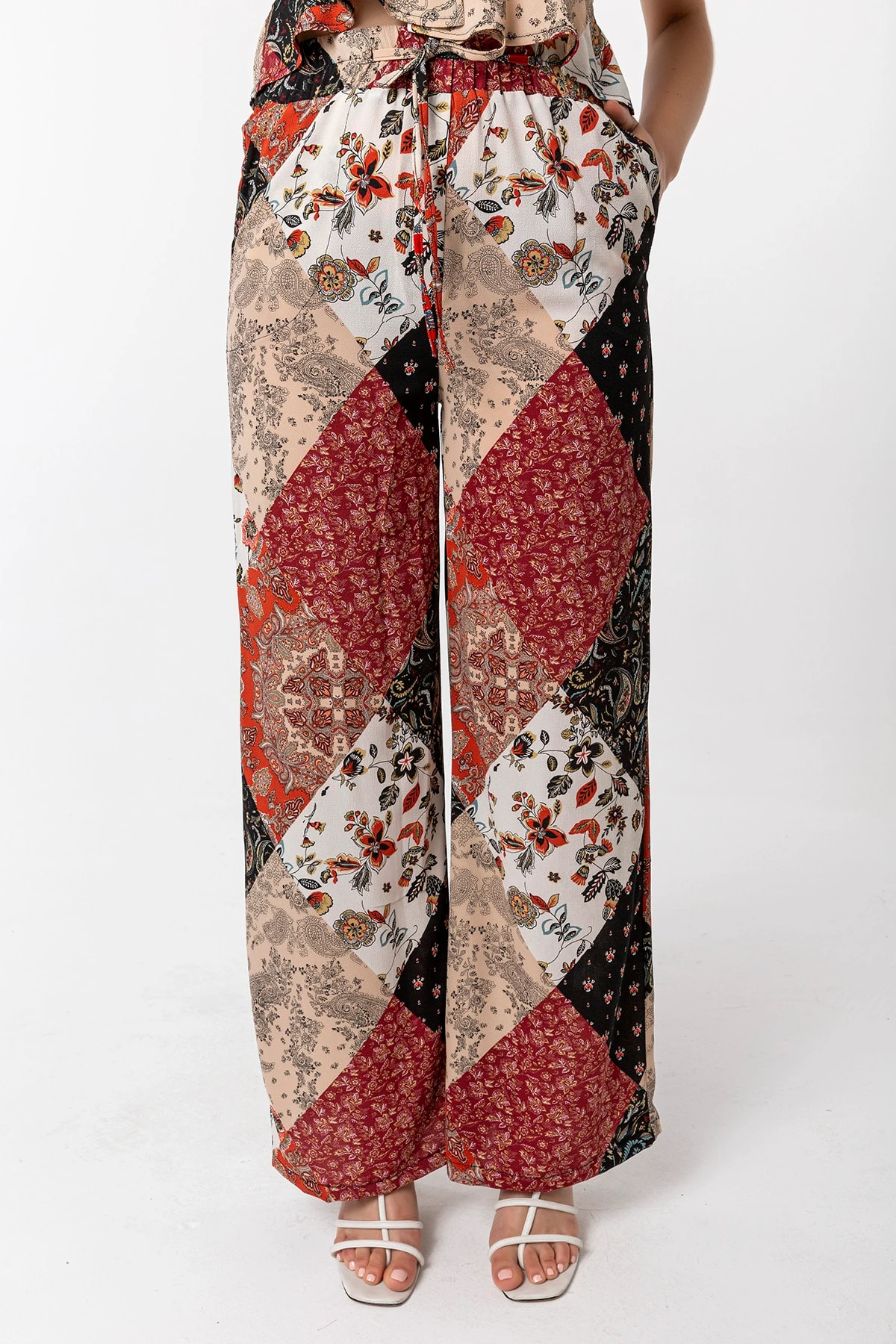 Bluz Pantolon Bordo Takım