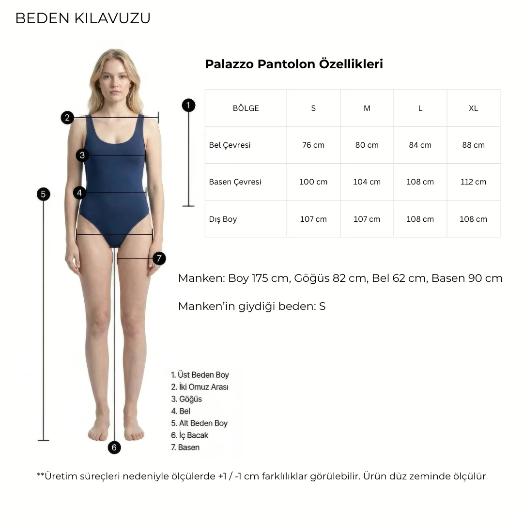 Modern Auro Palazzo Pantolon Ekru