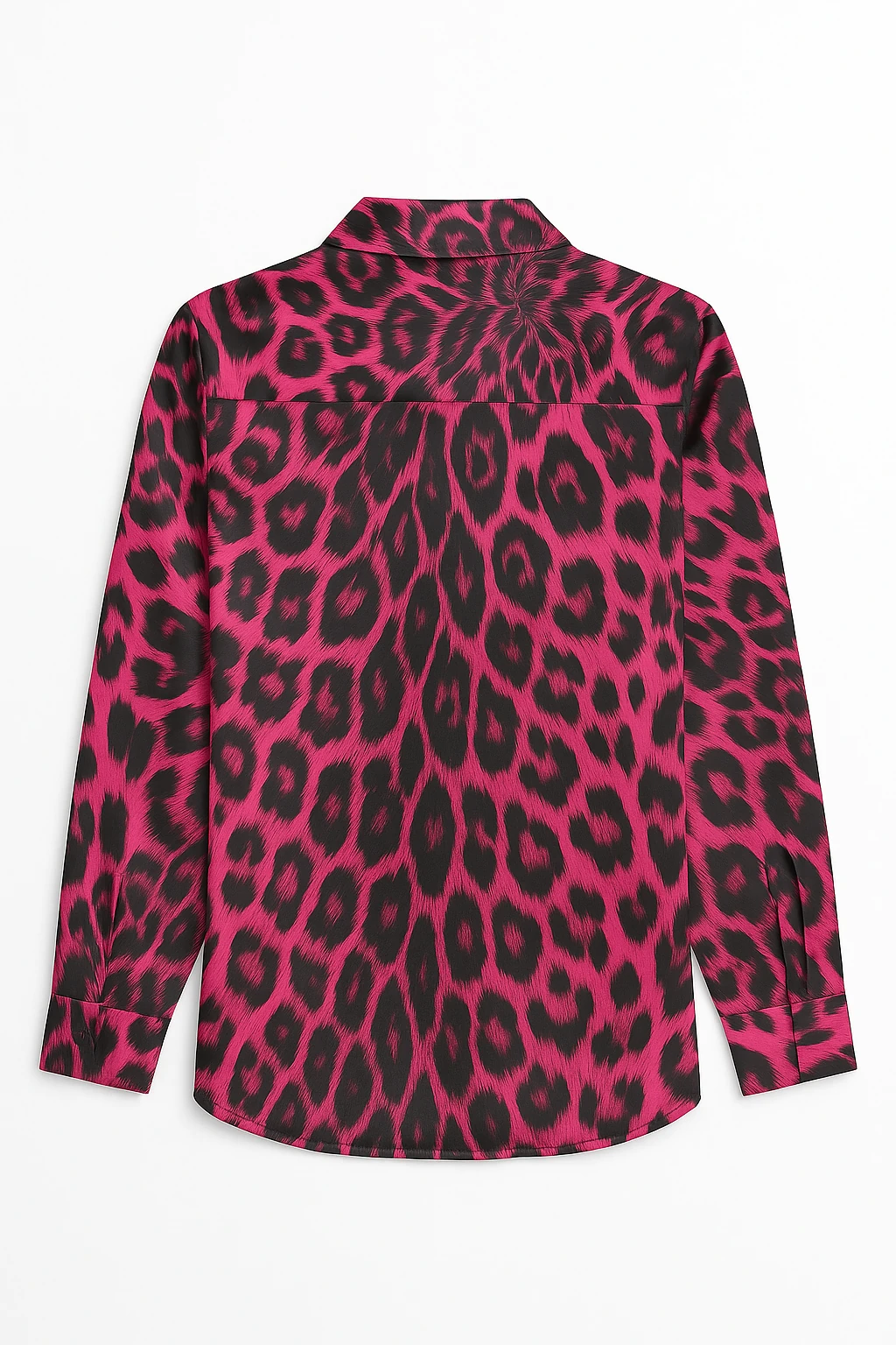 Leopar Desenli Klasik Gömlek