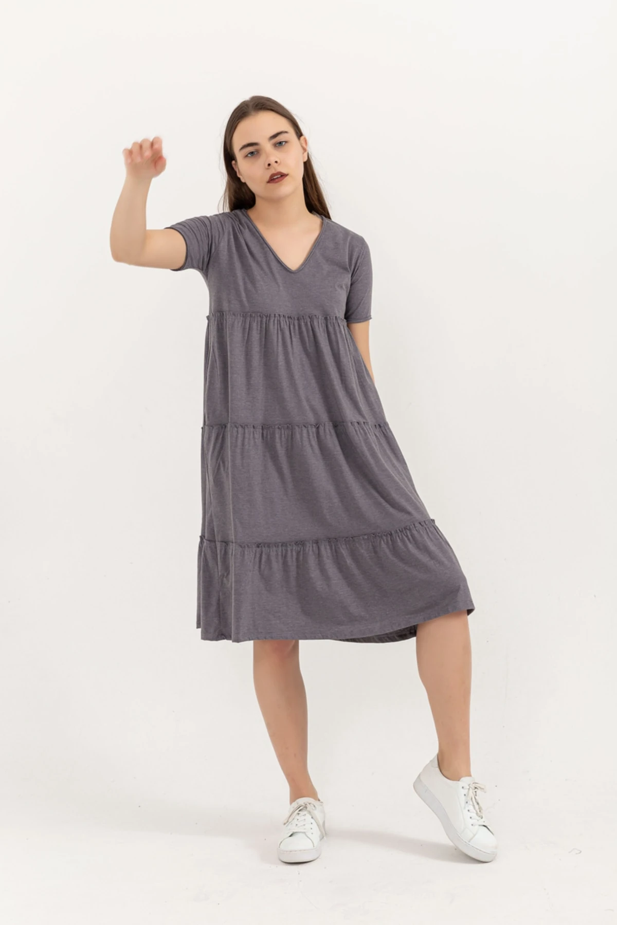 Bol Kesim Penye Elbise