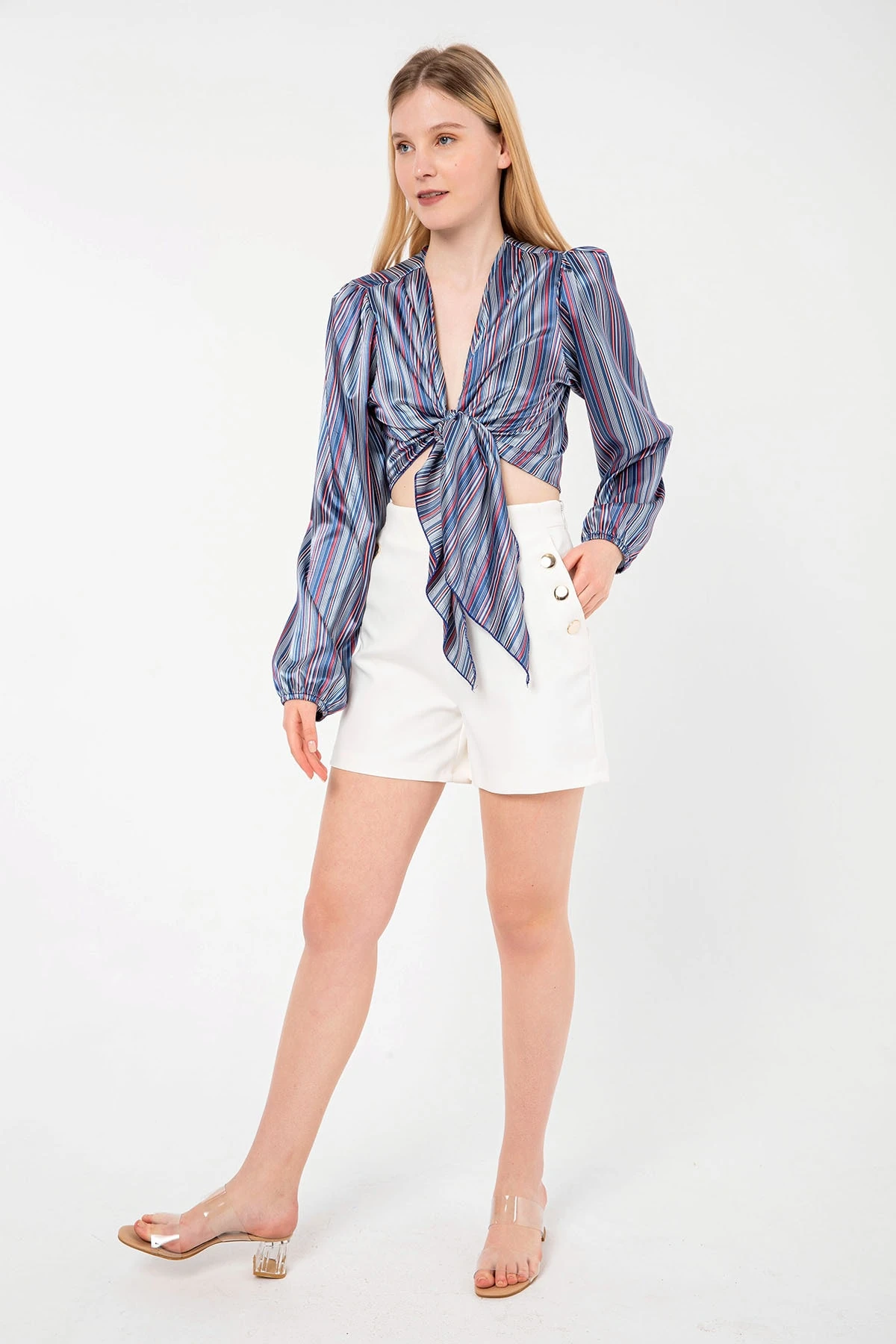 Önden Baglamalı Bluz