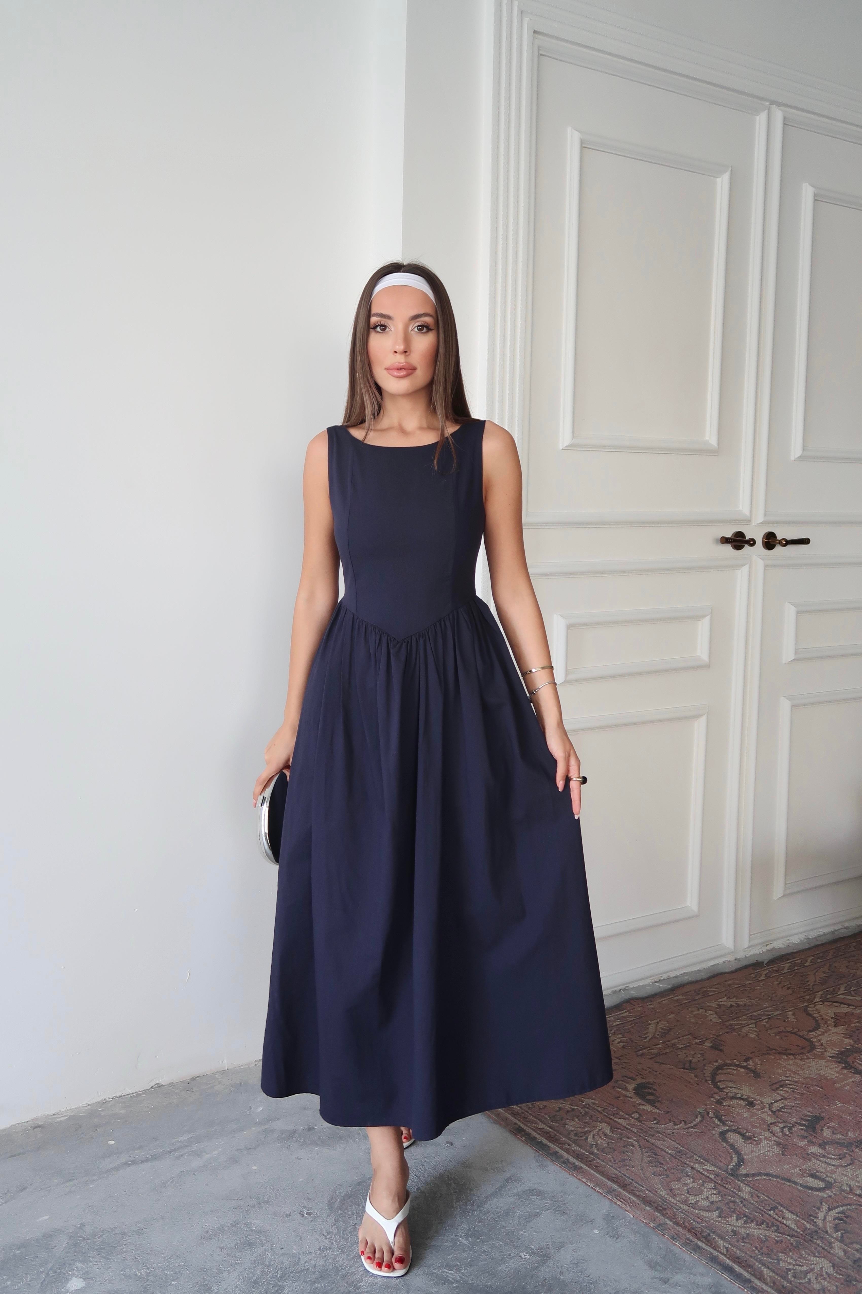 Olivia Keten Elbise Lacivert