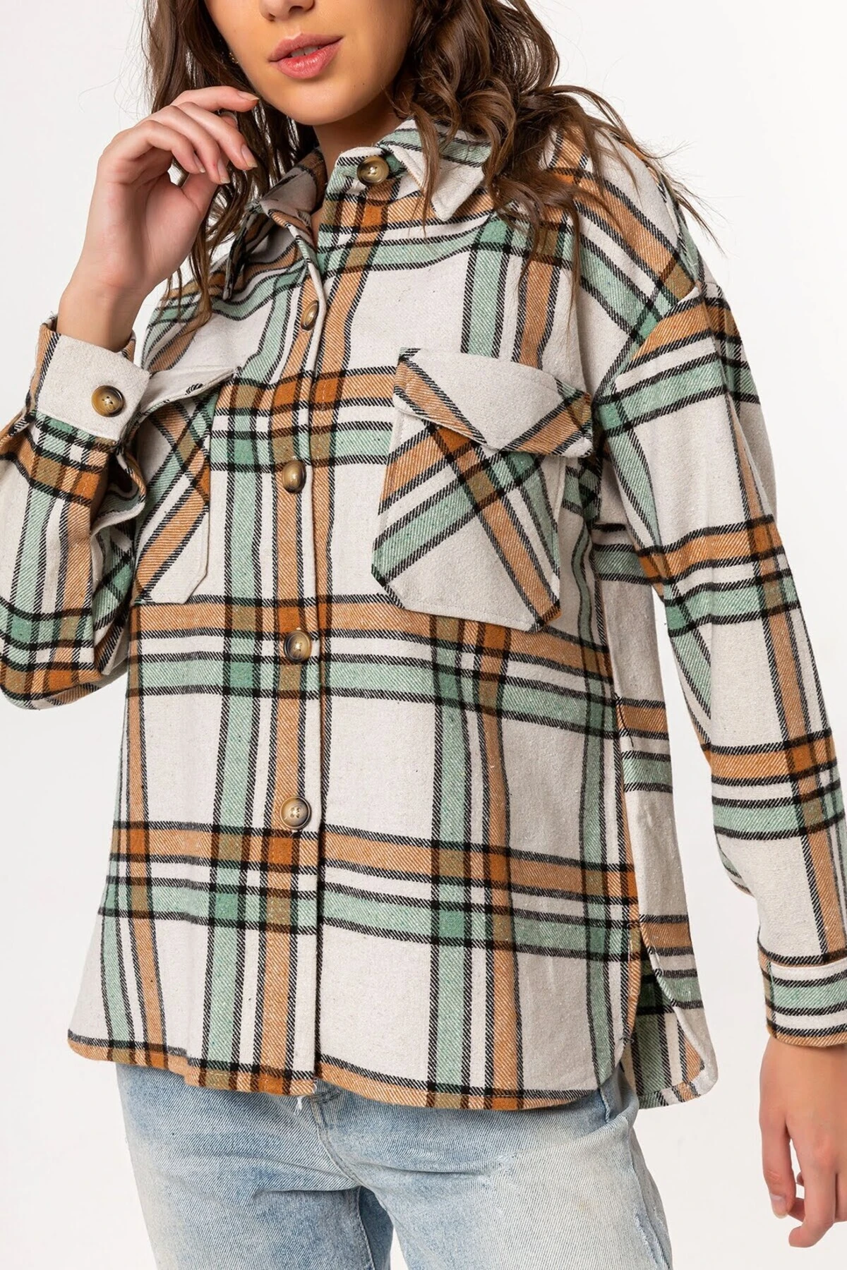 Desenli Kaşe Gömlek