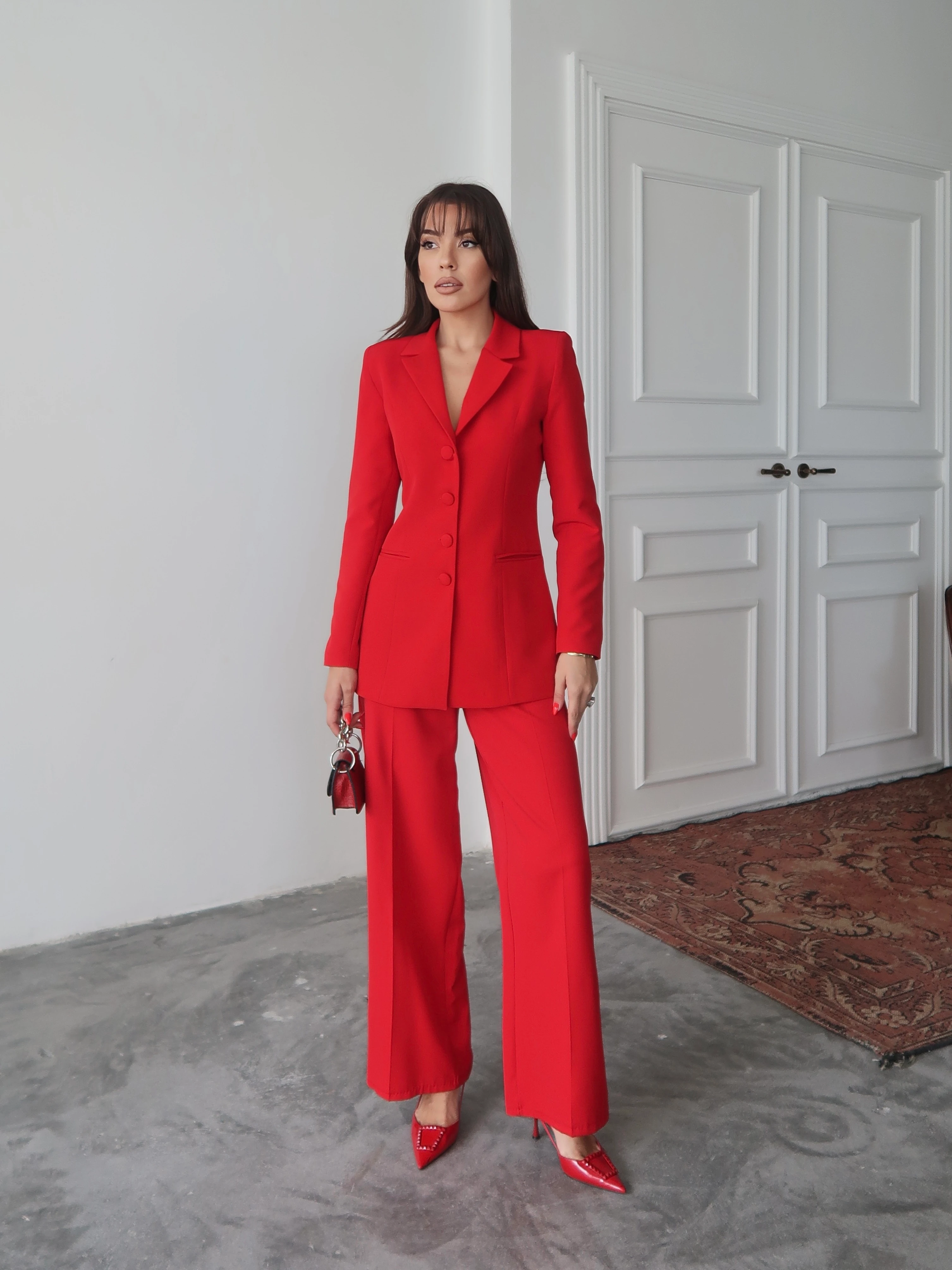 Gina Sculpt Takım Kırmızı