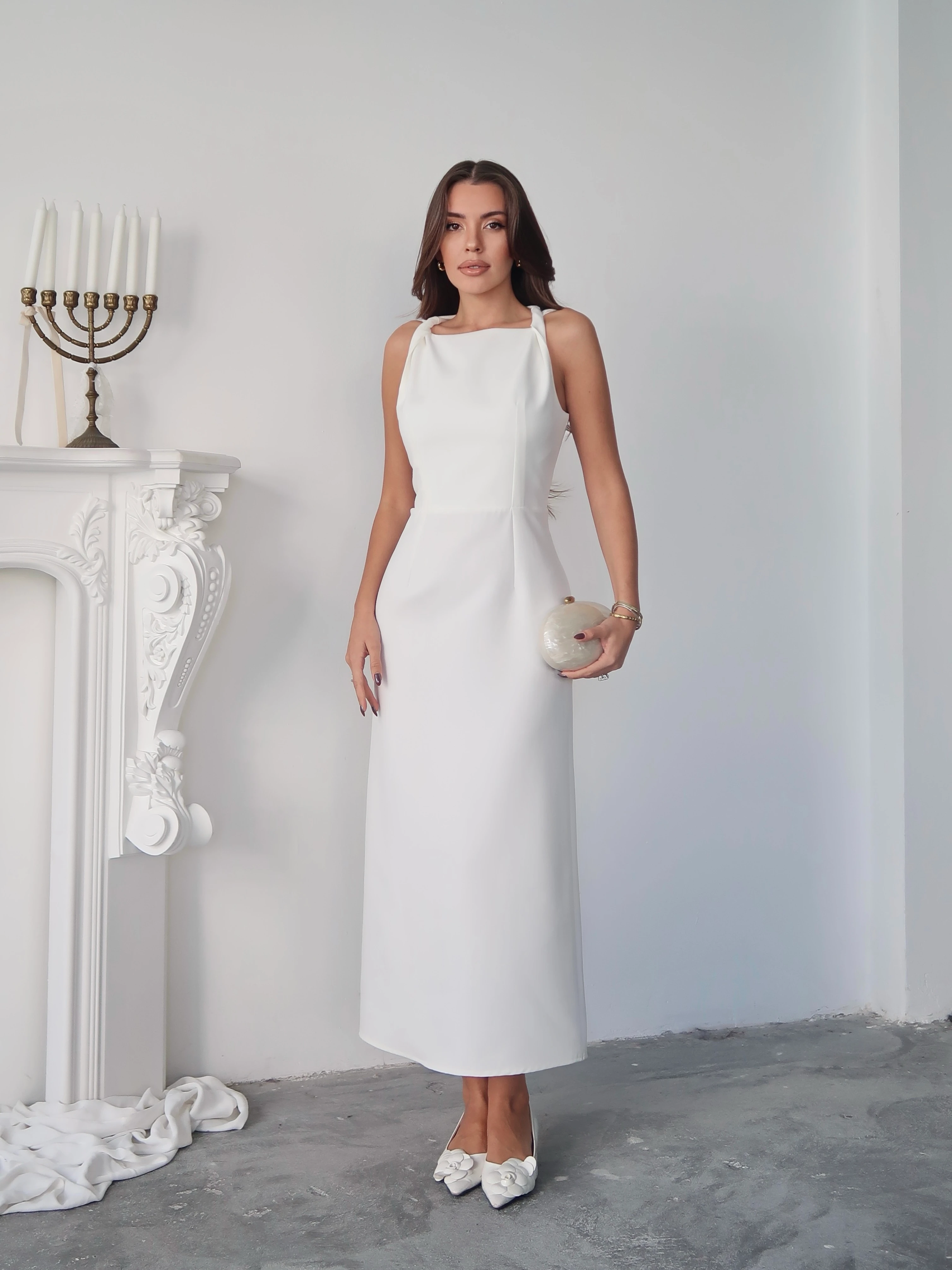 Donna Elbise Beyaz