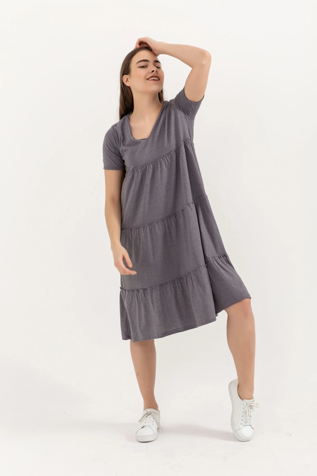 Bol Kesim Penye Elbise