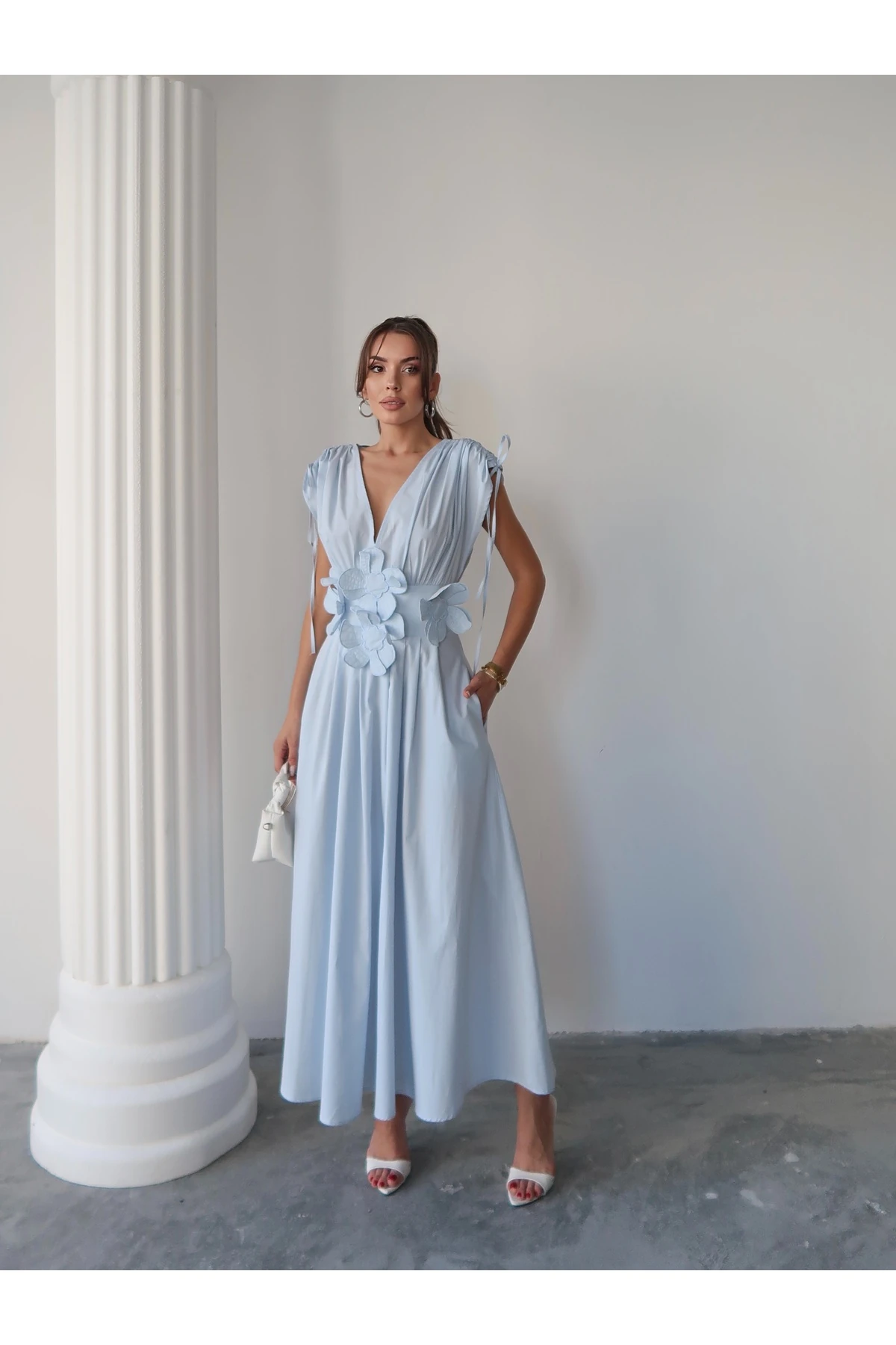 Mely Gül Detaylı Elbise