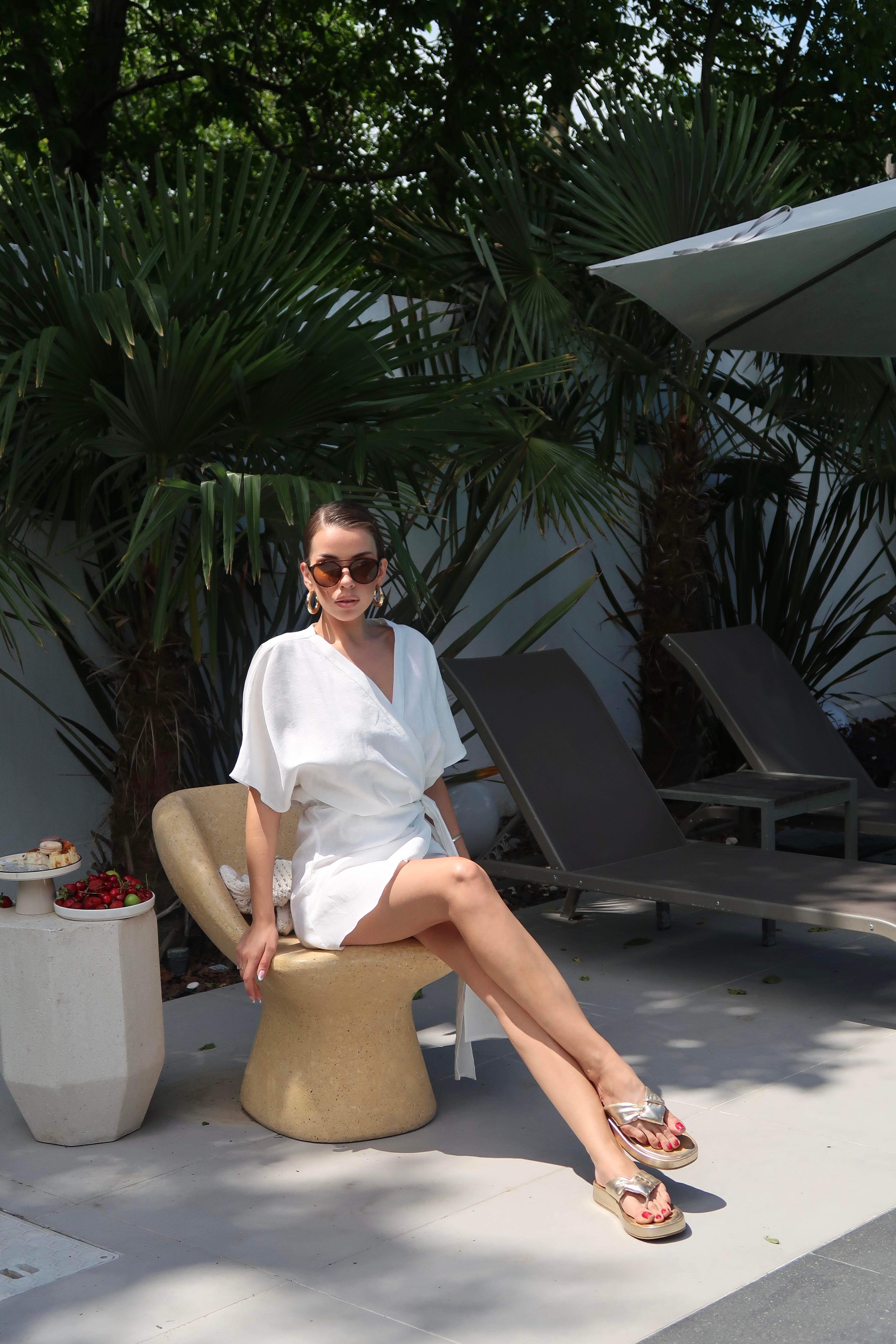 Palma Summer Maya Elbise Beyaz