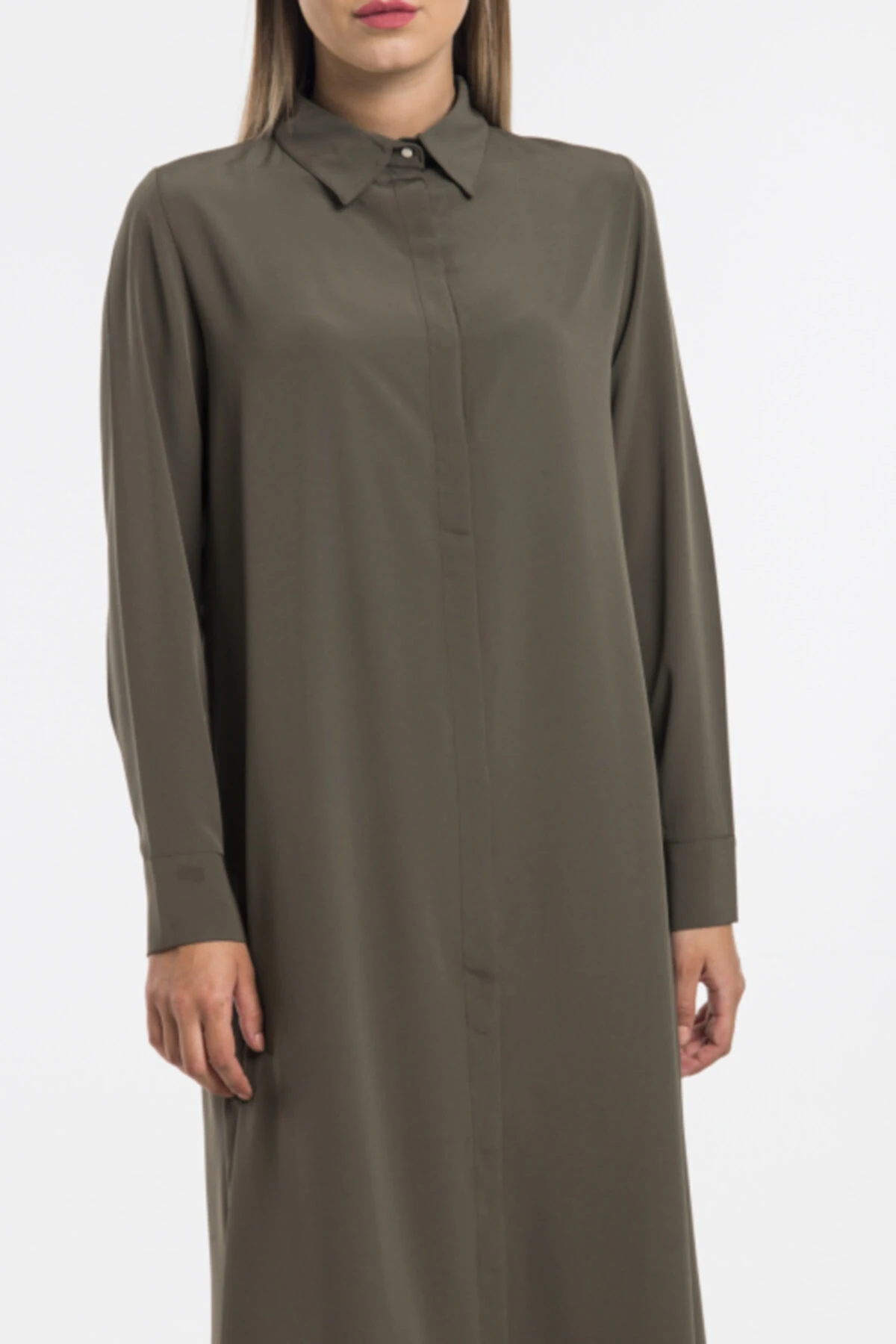 Kadın Haki Uzun Tunik