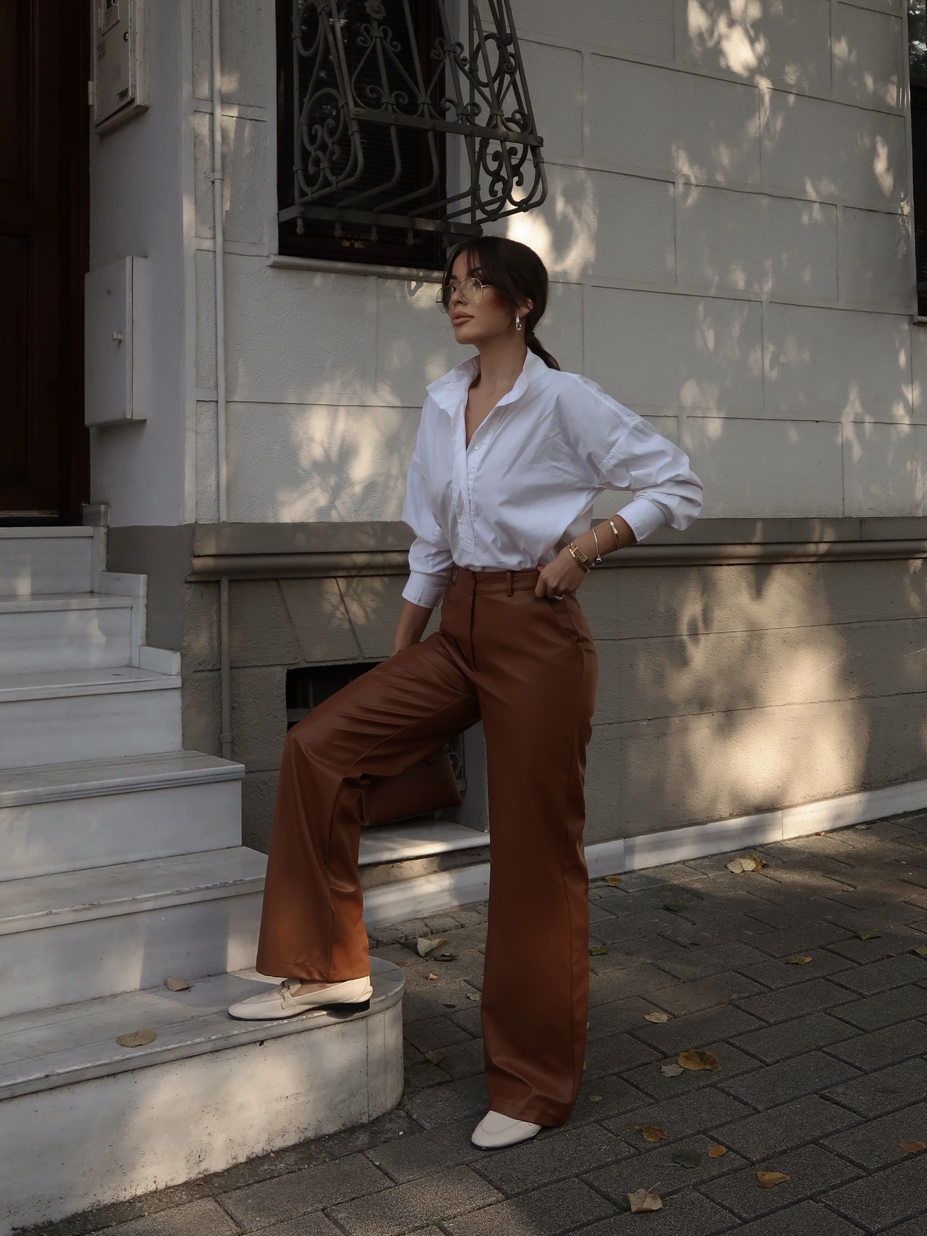 Jessica Deri Pantolon Kahverengi