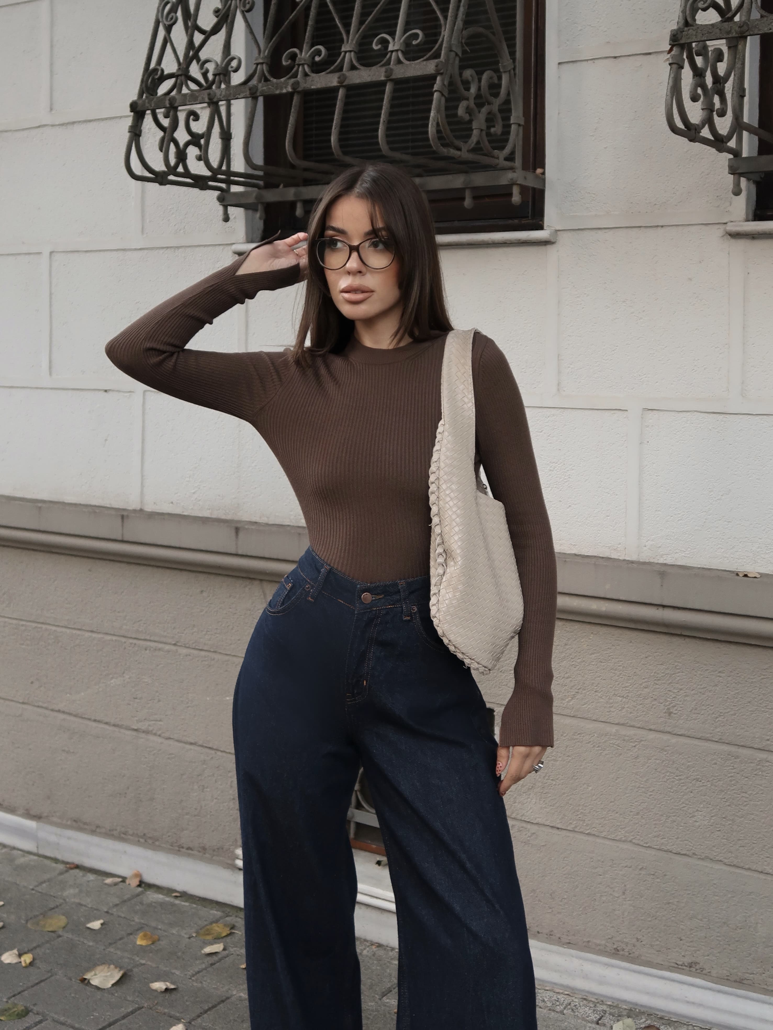 Lindy Acı Kahverengi Bluz