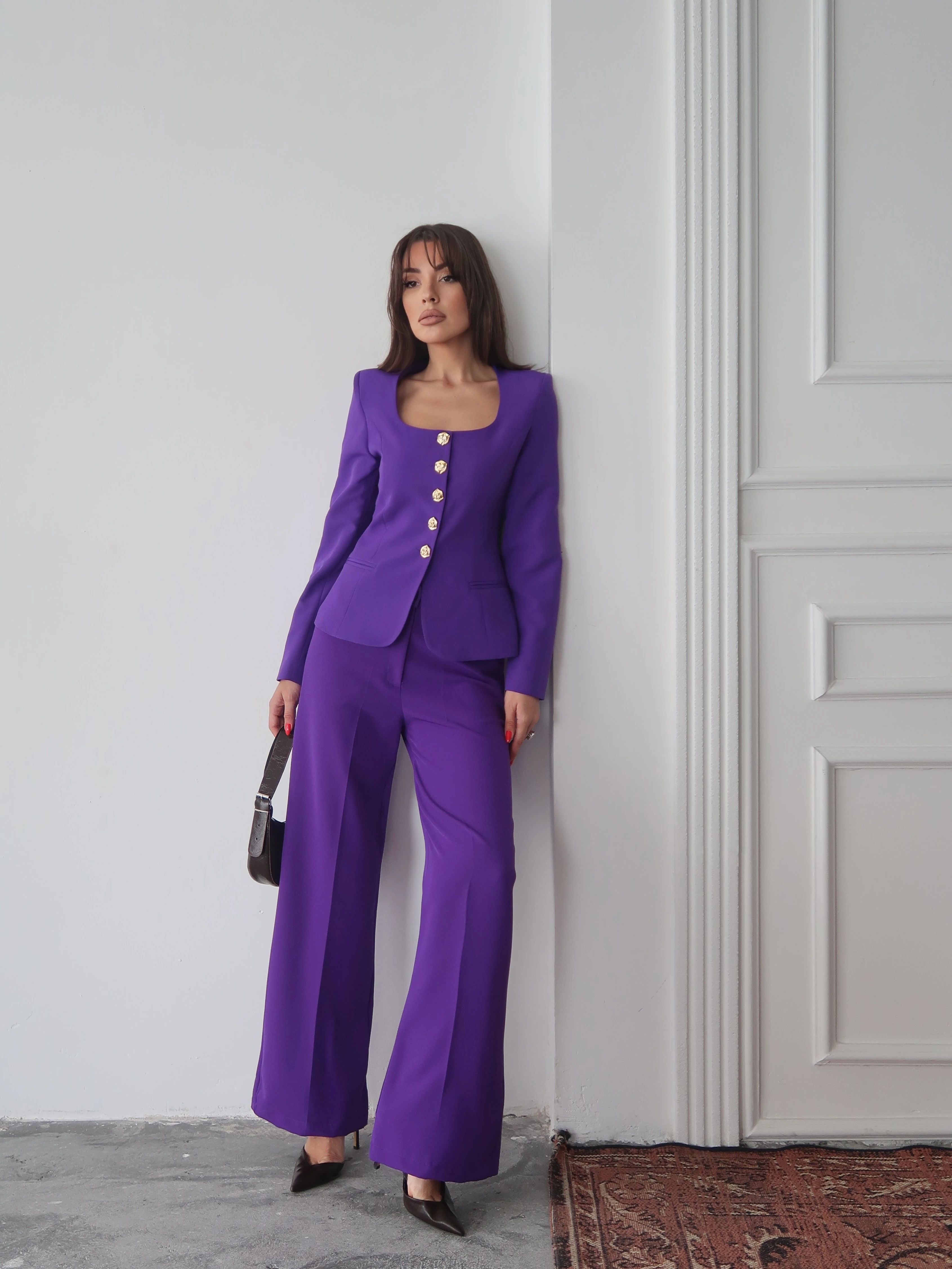 Jane Button Tailored Suit Mor