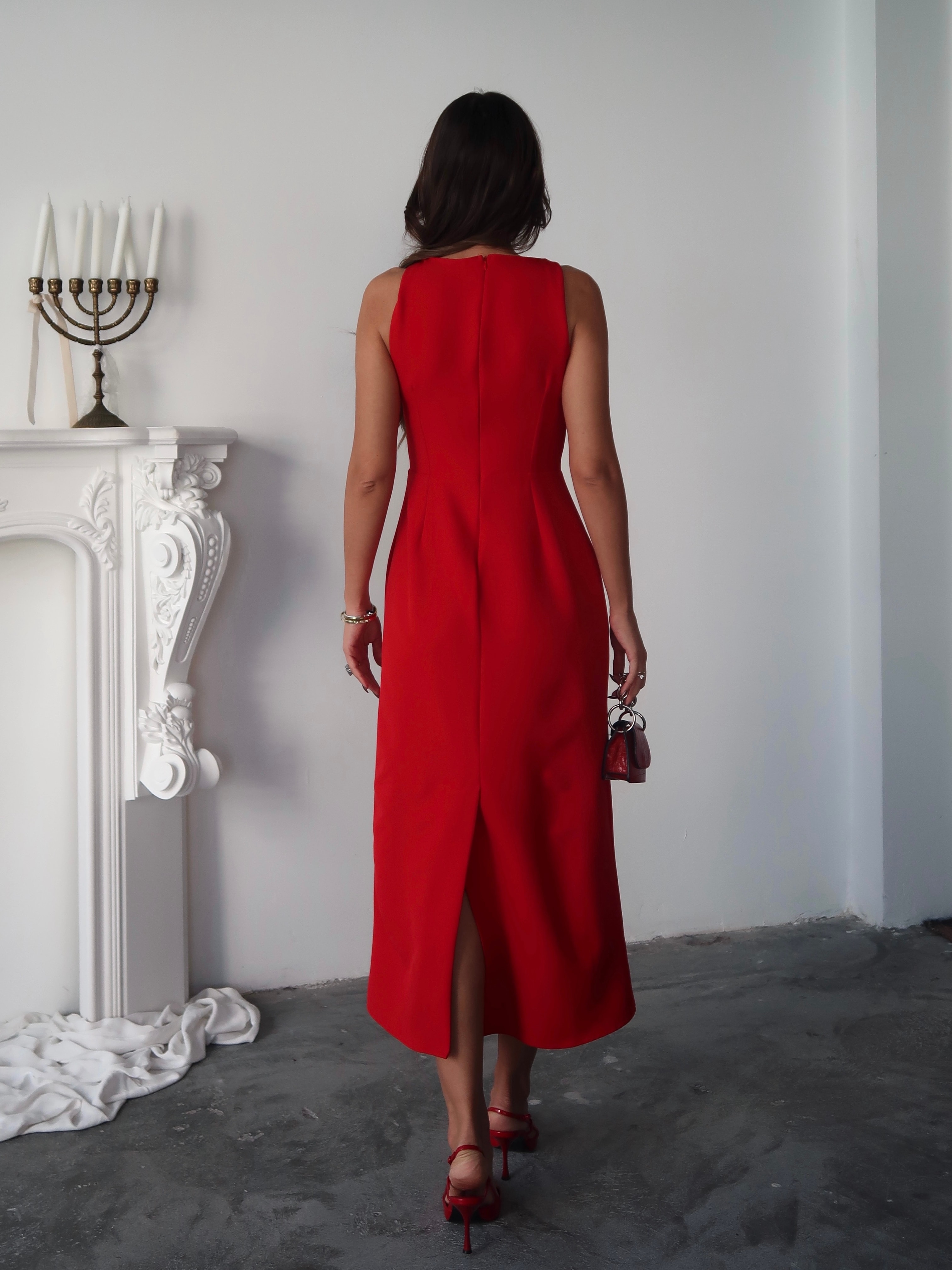 Donna Elbise Kırmızı